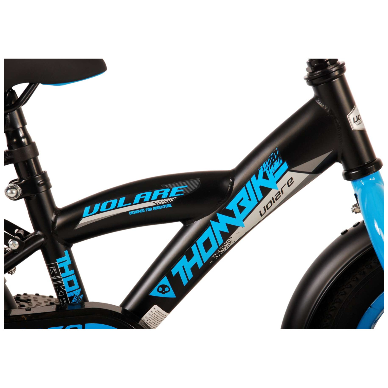 Volare Thombike Fiets - 12 inch - Zwart Blauw