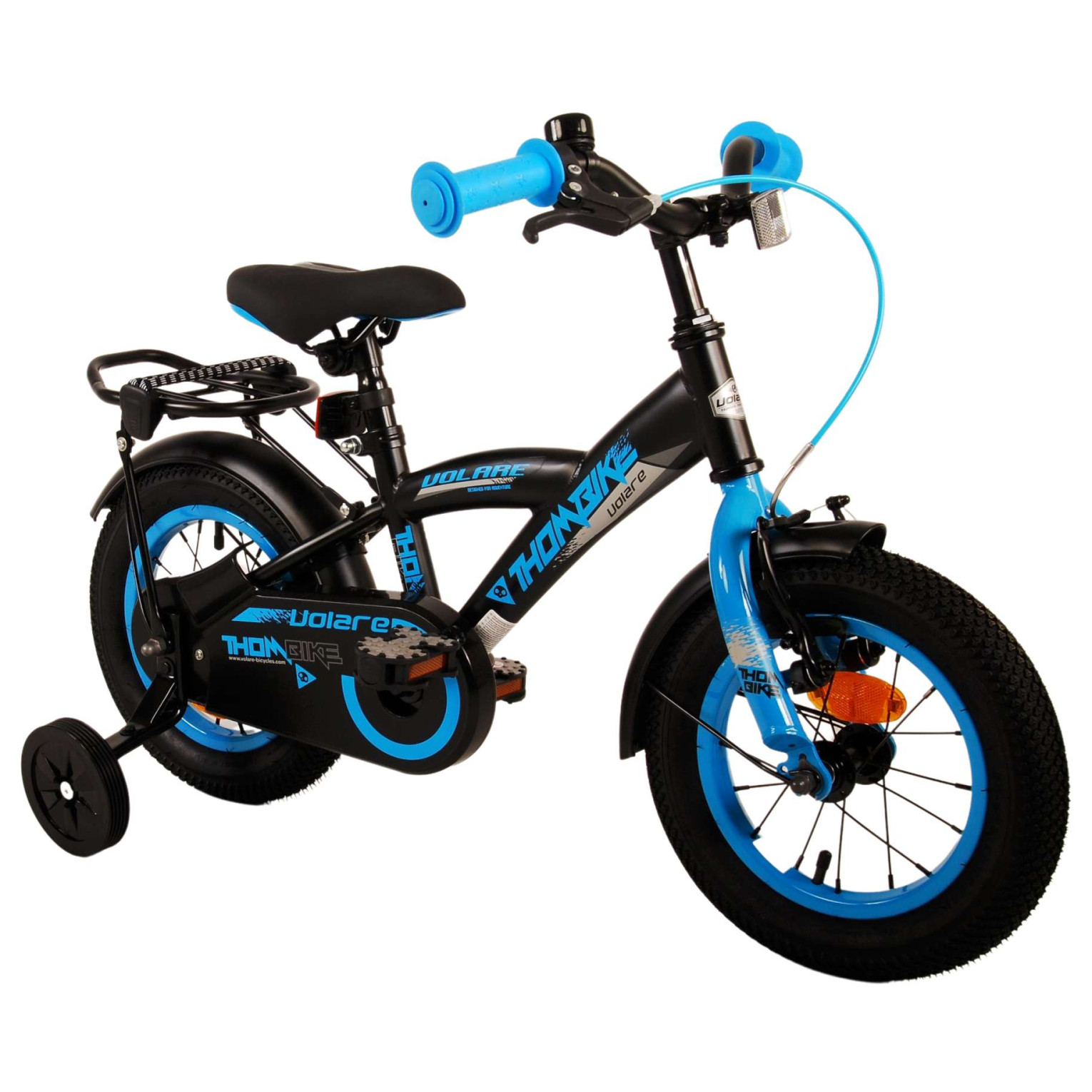 Volare Thombike Fiets - 12 inch - Zwart Blauw