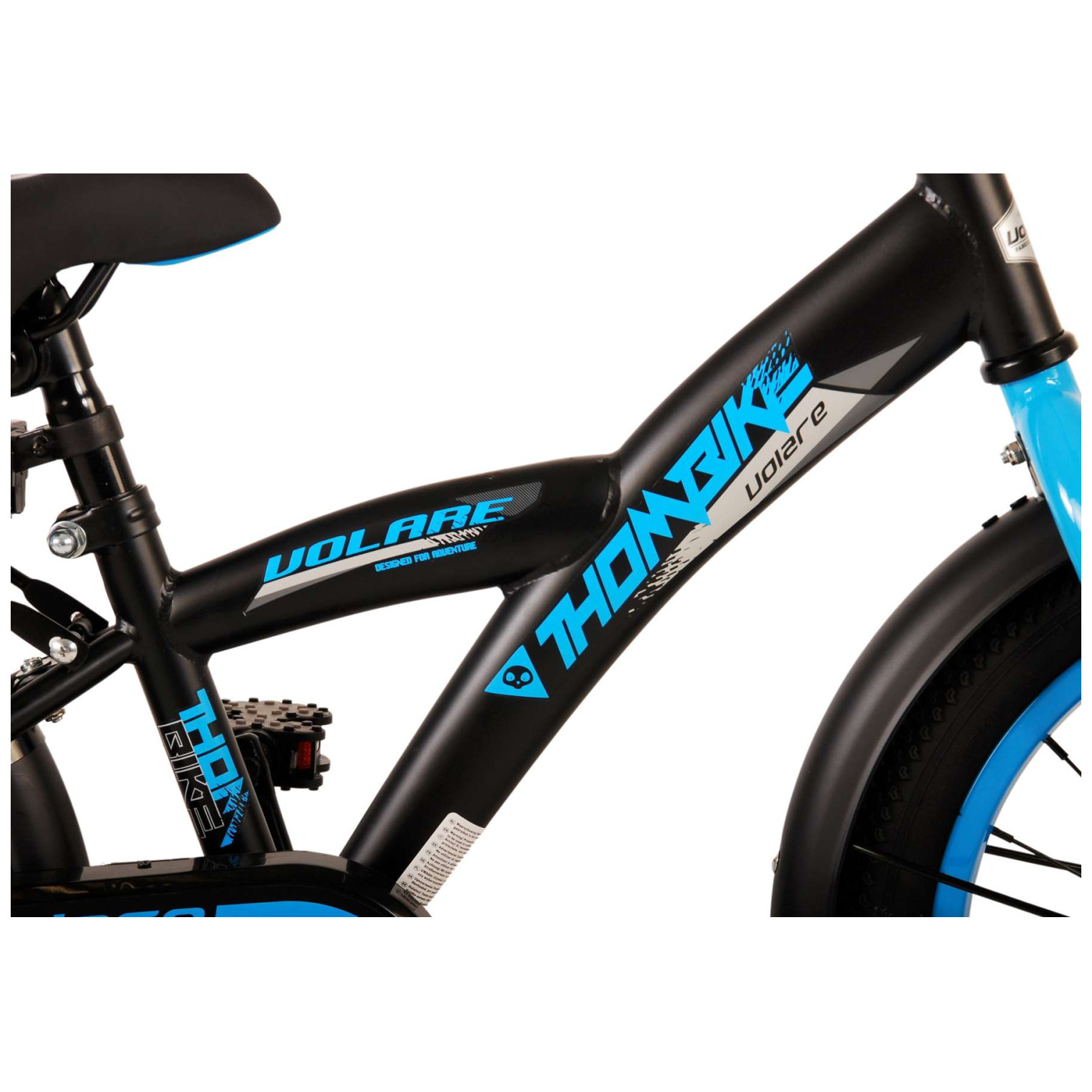 Vélo Volare Thombike - 16 pouces - Noir Bleu