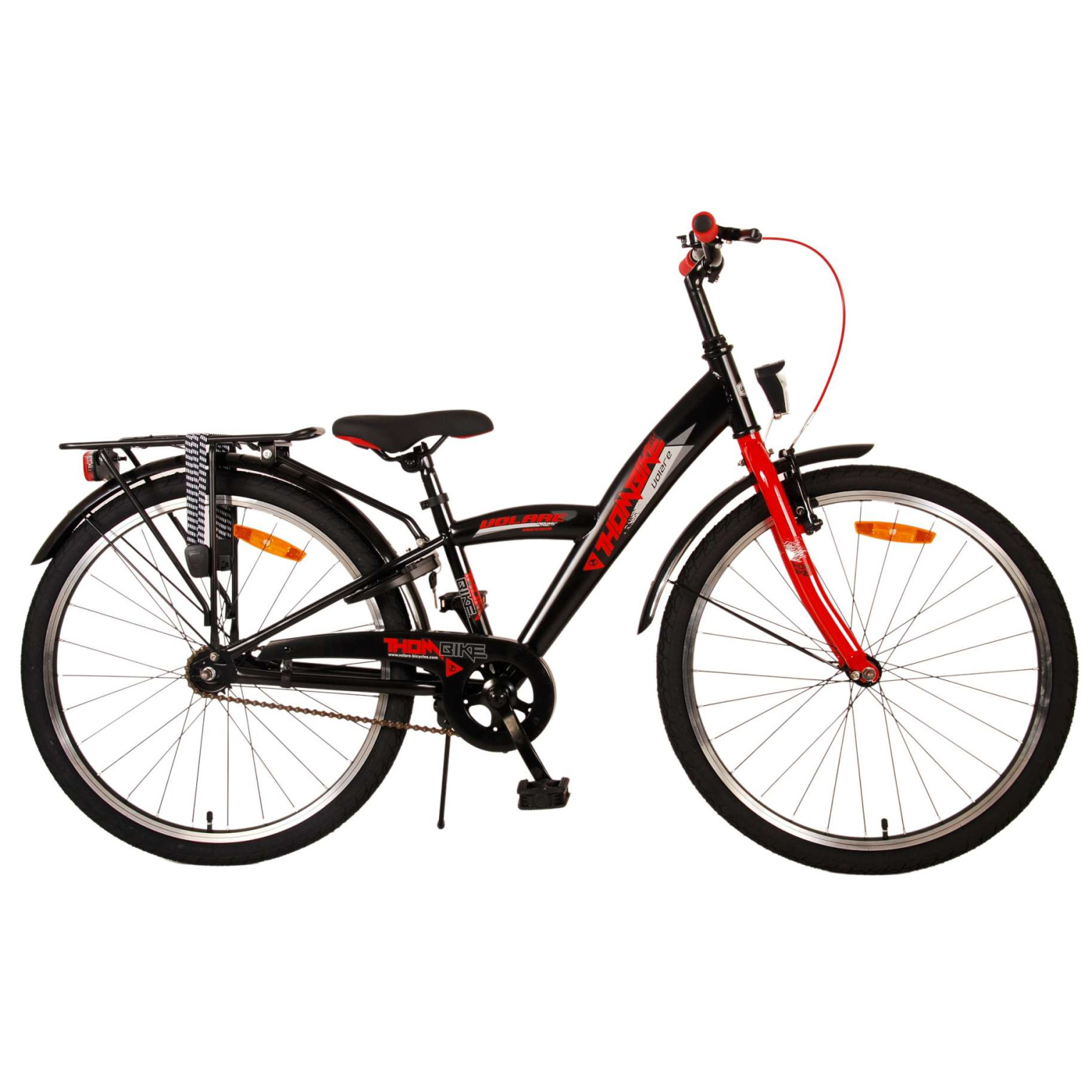 Volare Thombike Fiets - 24 inch - Zwart Rood