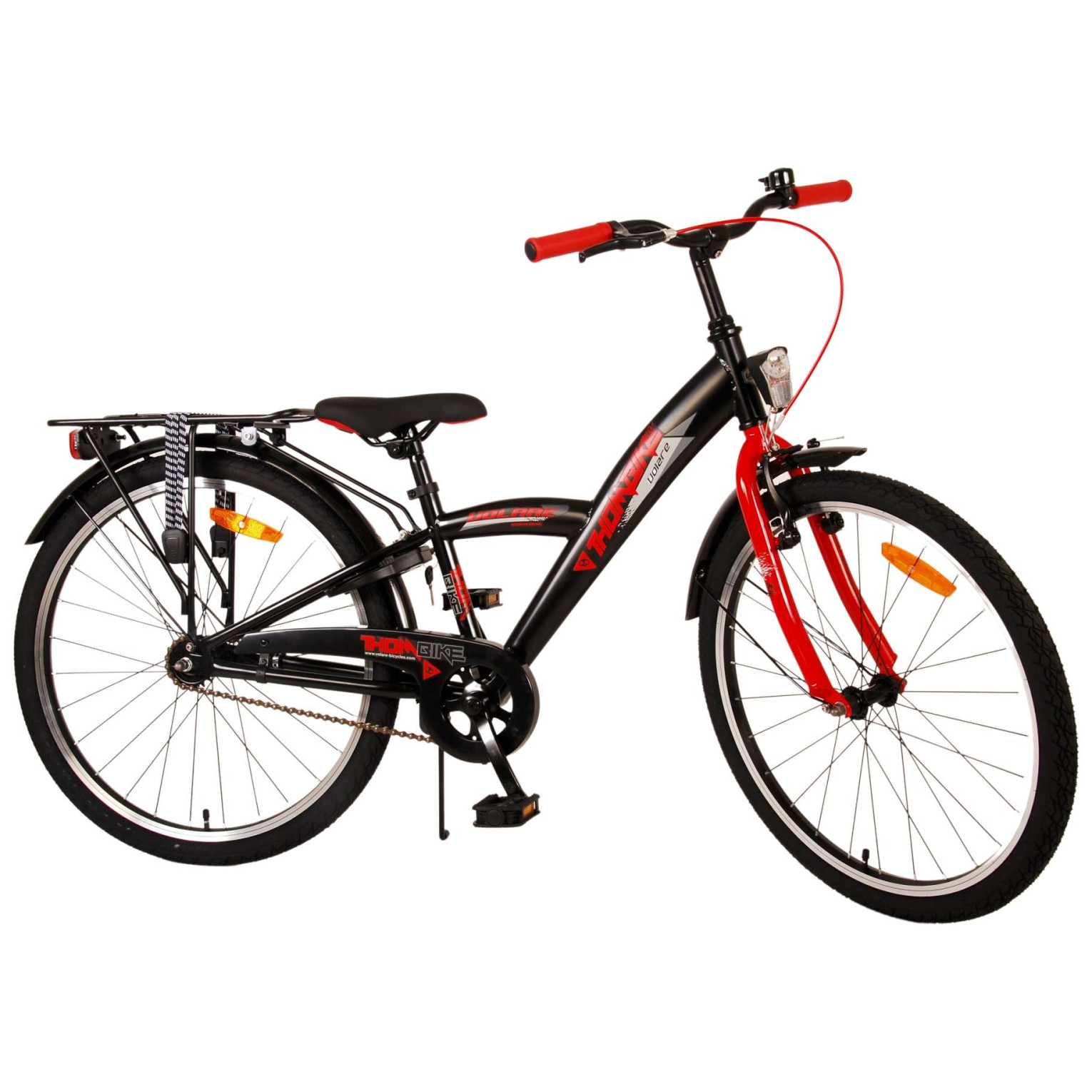 Volare Thombike Fiets - 24 inch - Zwart Rood