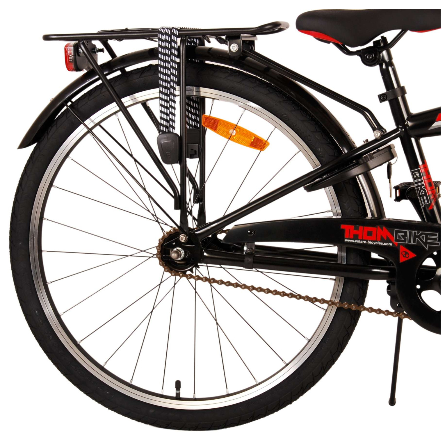 Volare Thombike Fiets - 24 inch - Zwart Rood