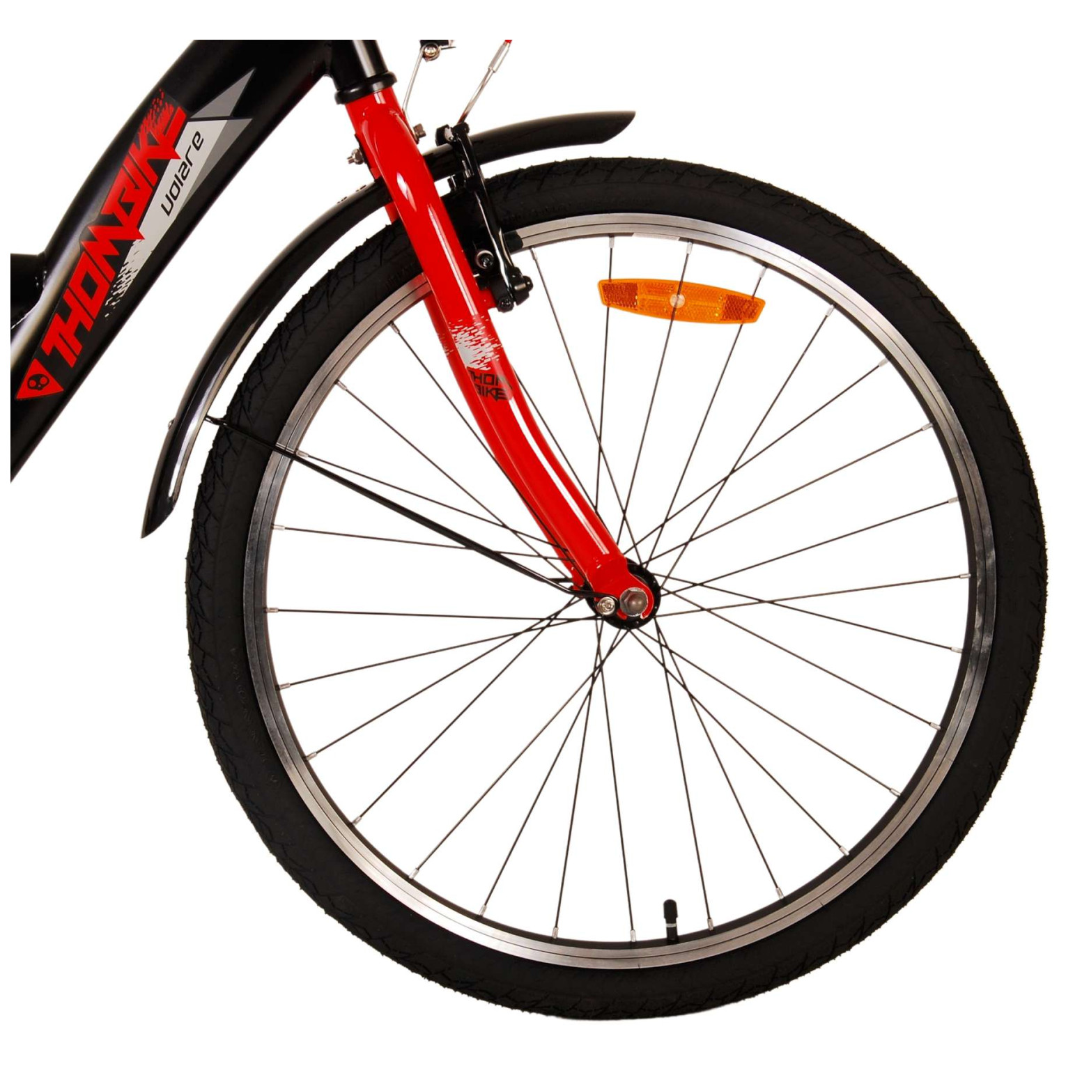 Volare Thombike Fiets - 24 inch - Zwart Rood