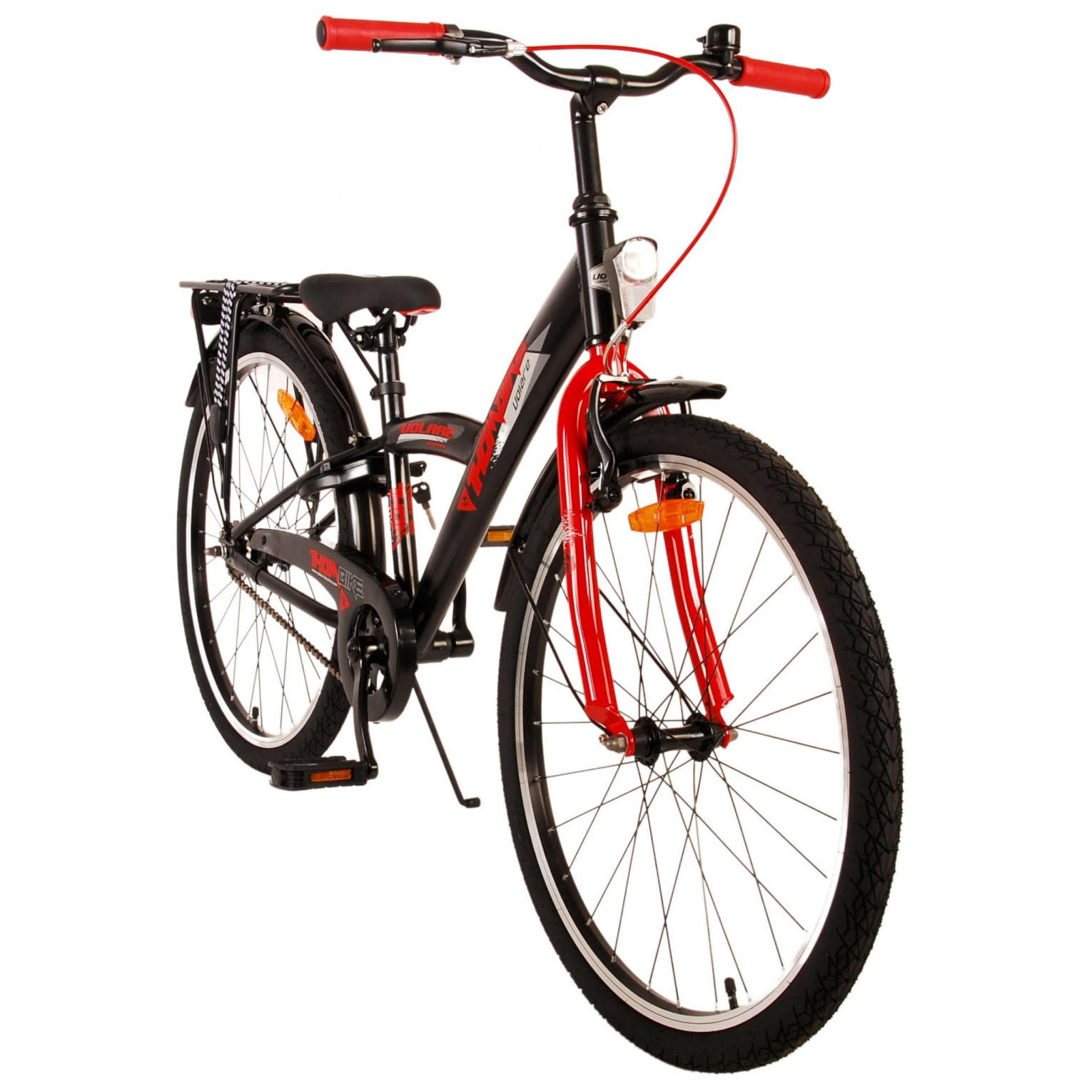 Vélo Volare Thombike - 24 pouces - Noir Rouge