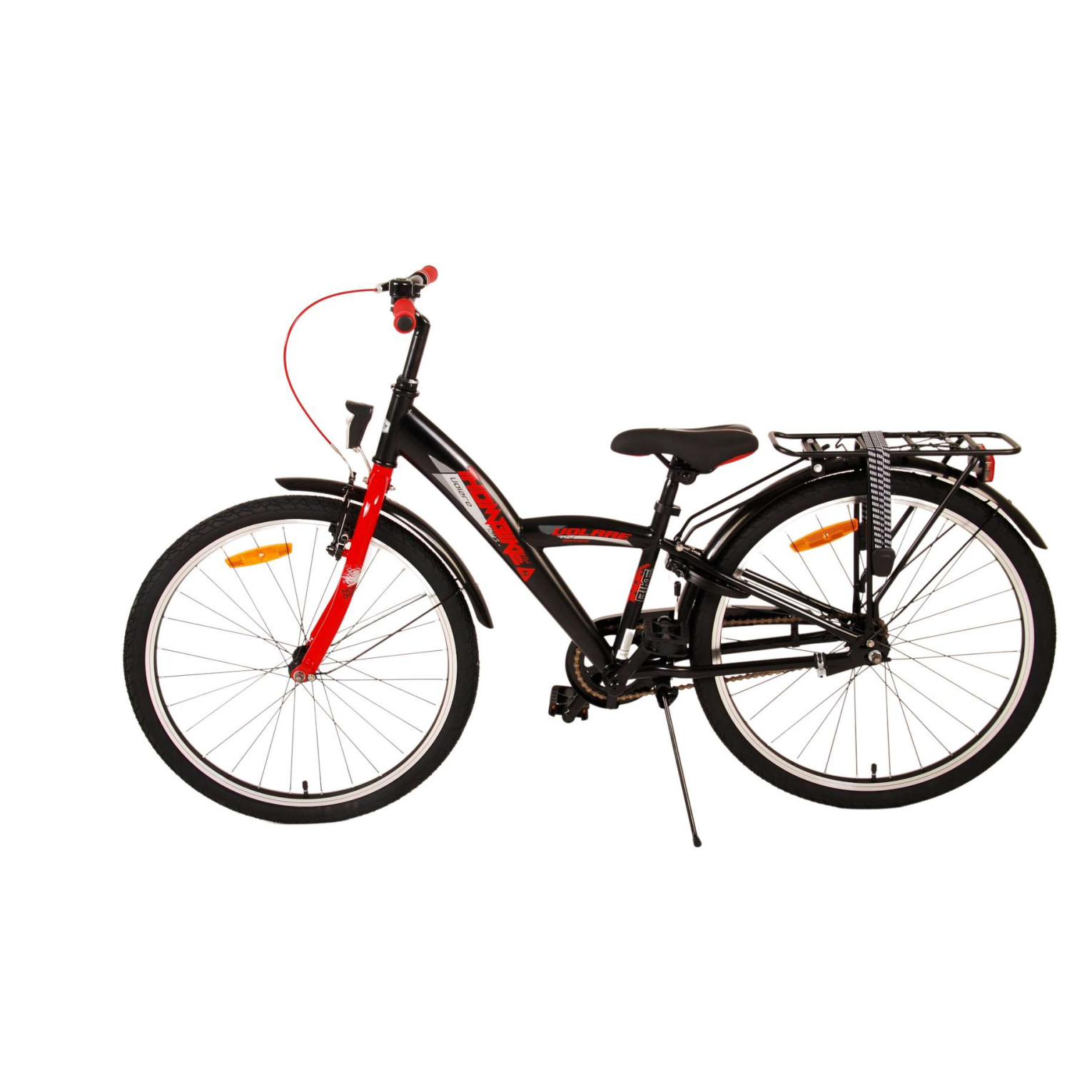 Vélo Volare Thombike - 24 pouces - Noir Rouge