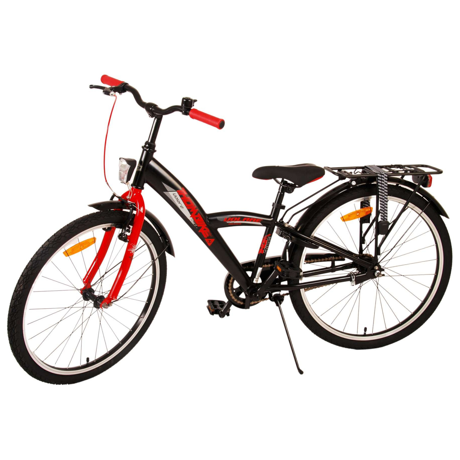 Volare Thombike Fiets - 24 inch - Zwart Rood