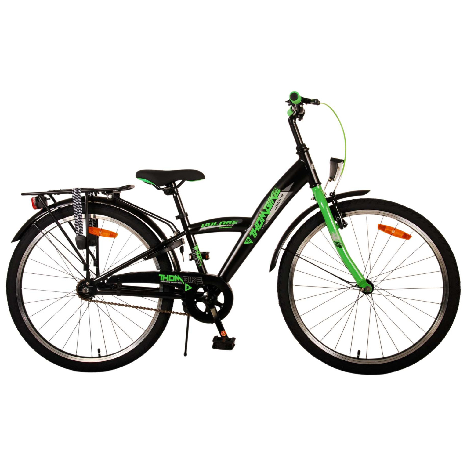 Vélo Volare Thombike - 24 pouces - Noir Vert