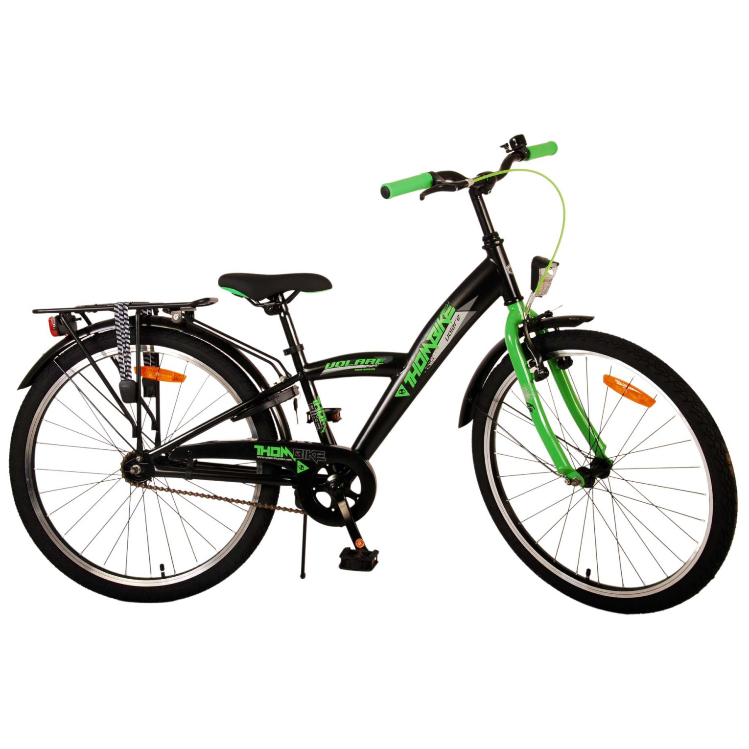 Vélo Volare Thombike - 24 pouces - Noir Vert