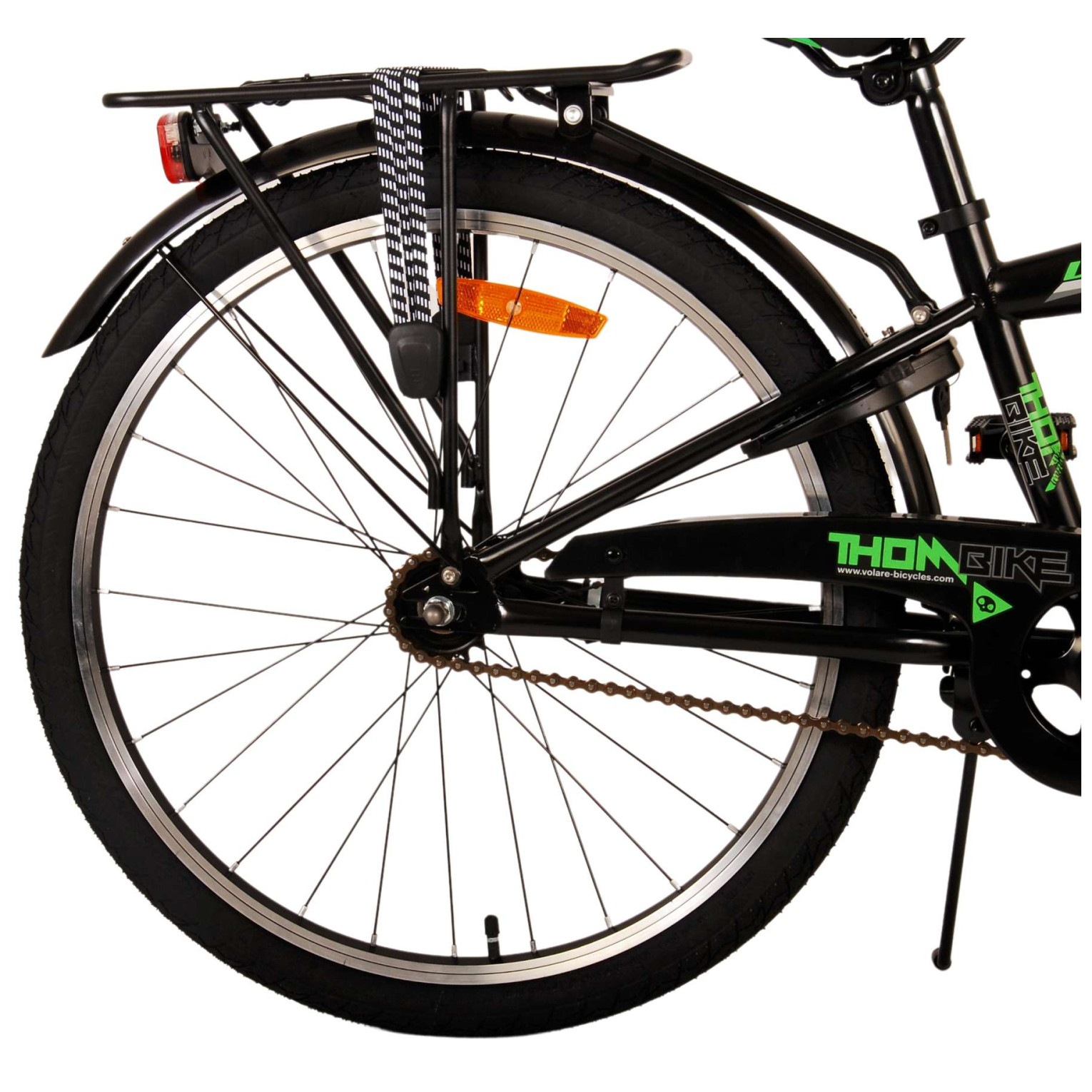 Vélo Volare Thombike - 24 pouces - Noir Vert