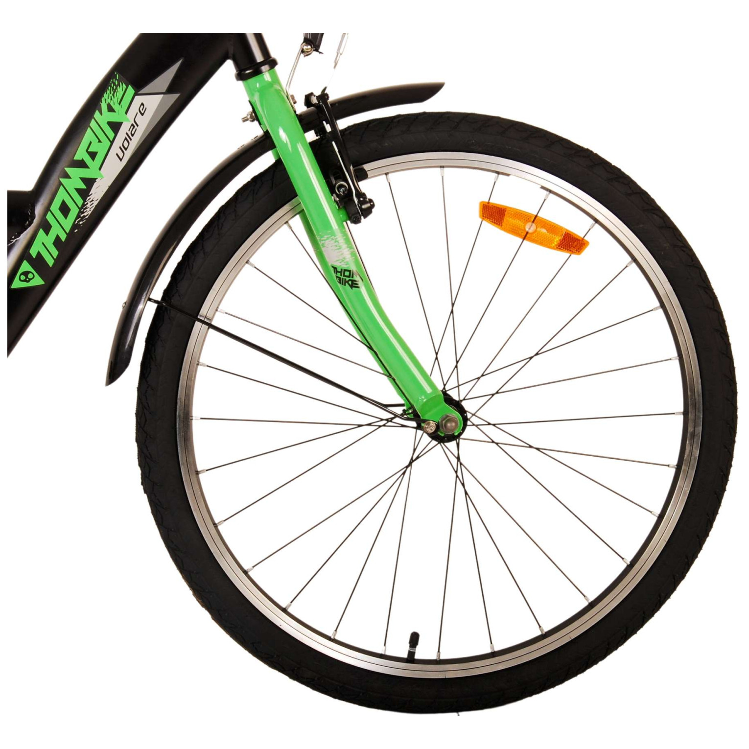 Vélo Volare Thombike - 24 pouces - Noir Vert