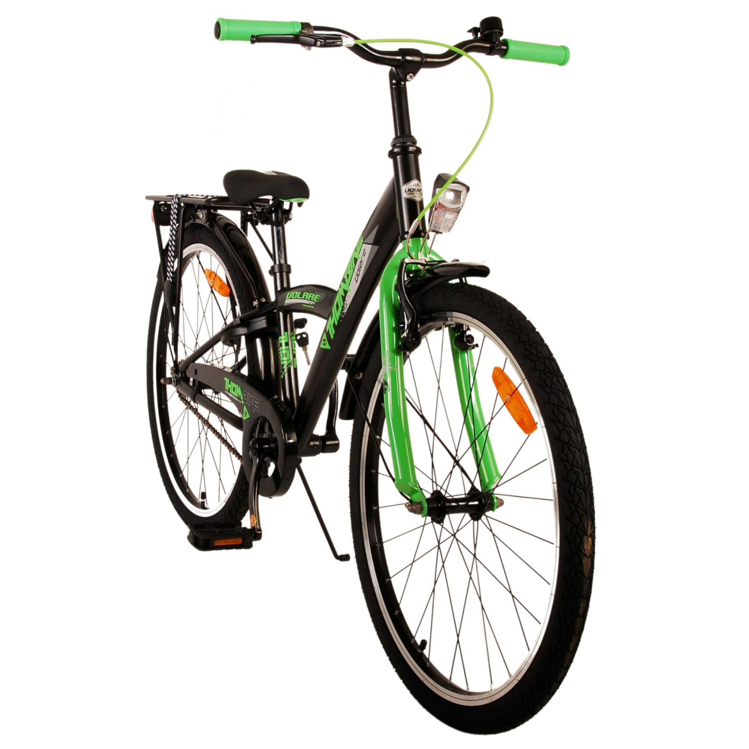 Vélo Volare Thombike - 24 pouces - Noir Vert