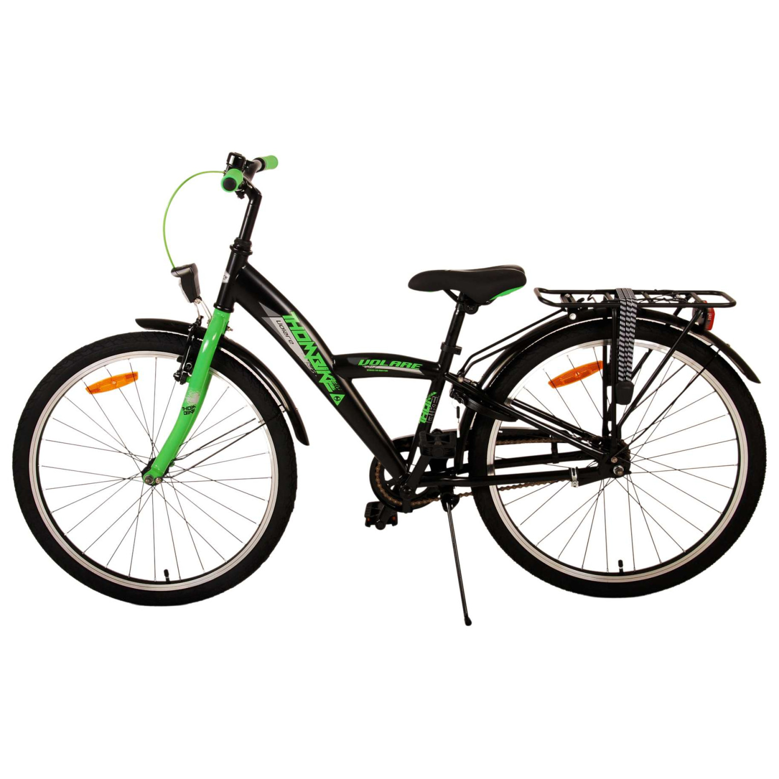 Vélo Volare Thombike - 24 pouces - Noir Vert