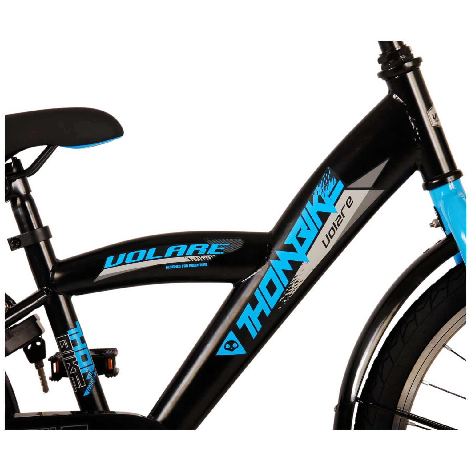 Volare Thombike Fiets - 20 inch - Zwart Blauw