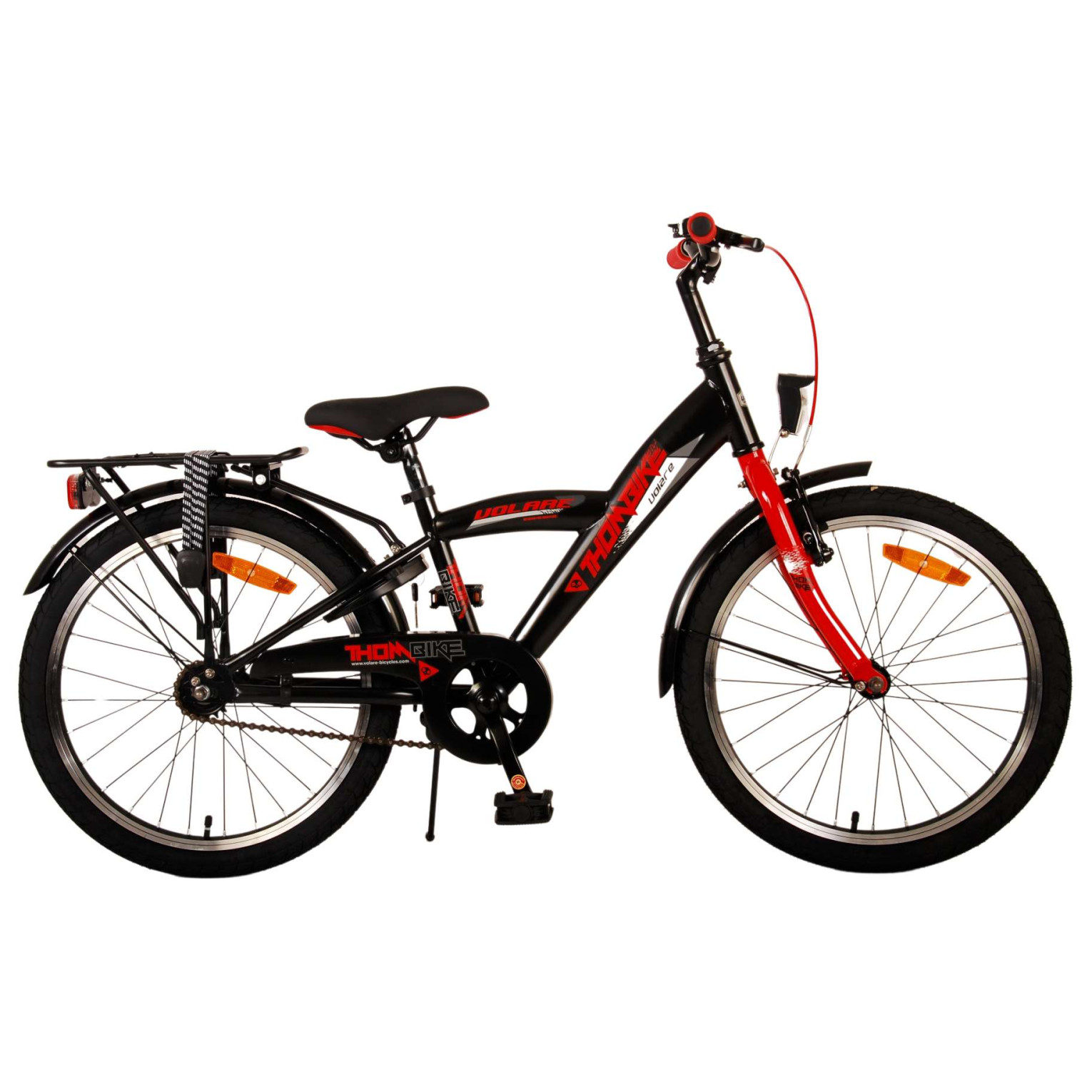 Volare Thombike Fiets - 20 inch - Zwart Rood