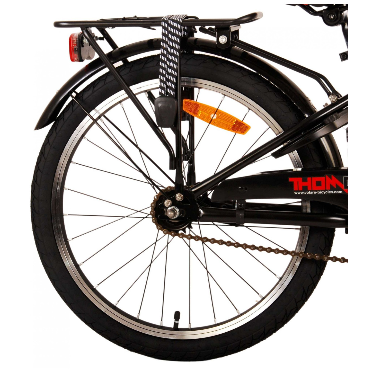 Volare Thombike Fiets - 20 inch - Zwart Rood