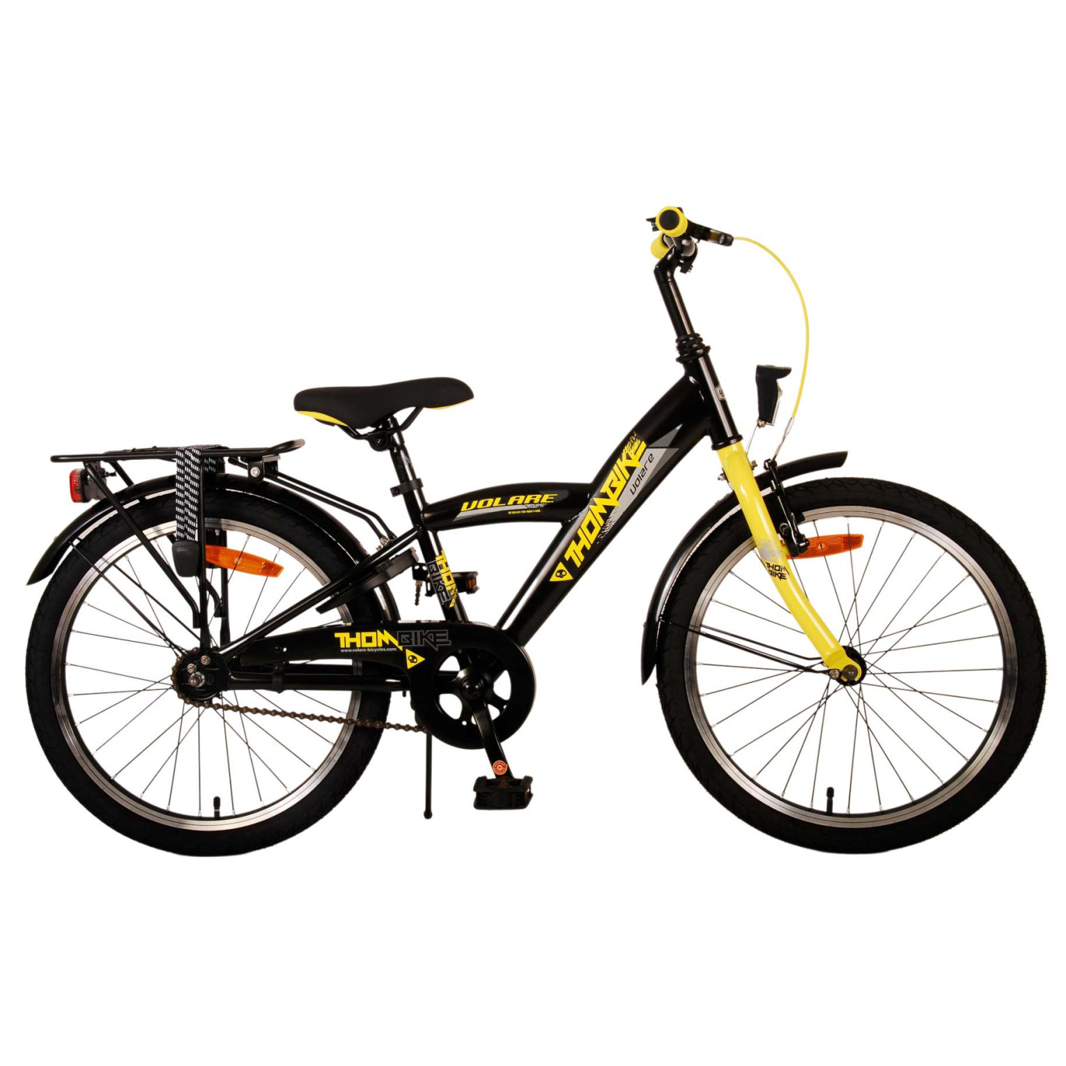 Volare Thombike Fiets - 20 inch - Zwart Geel