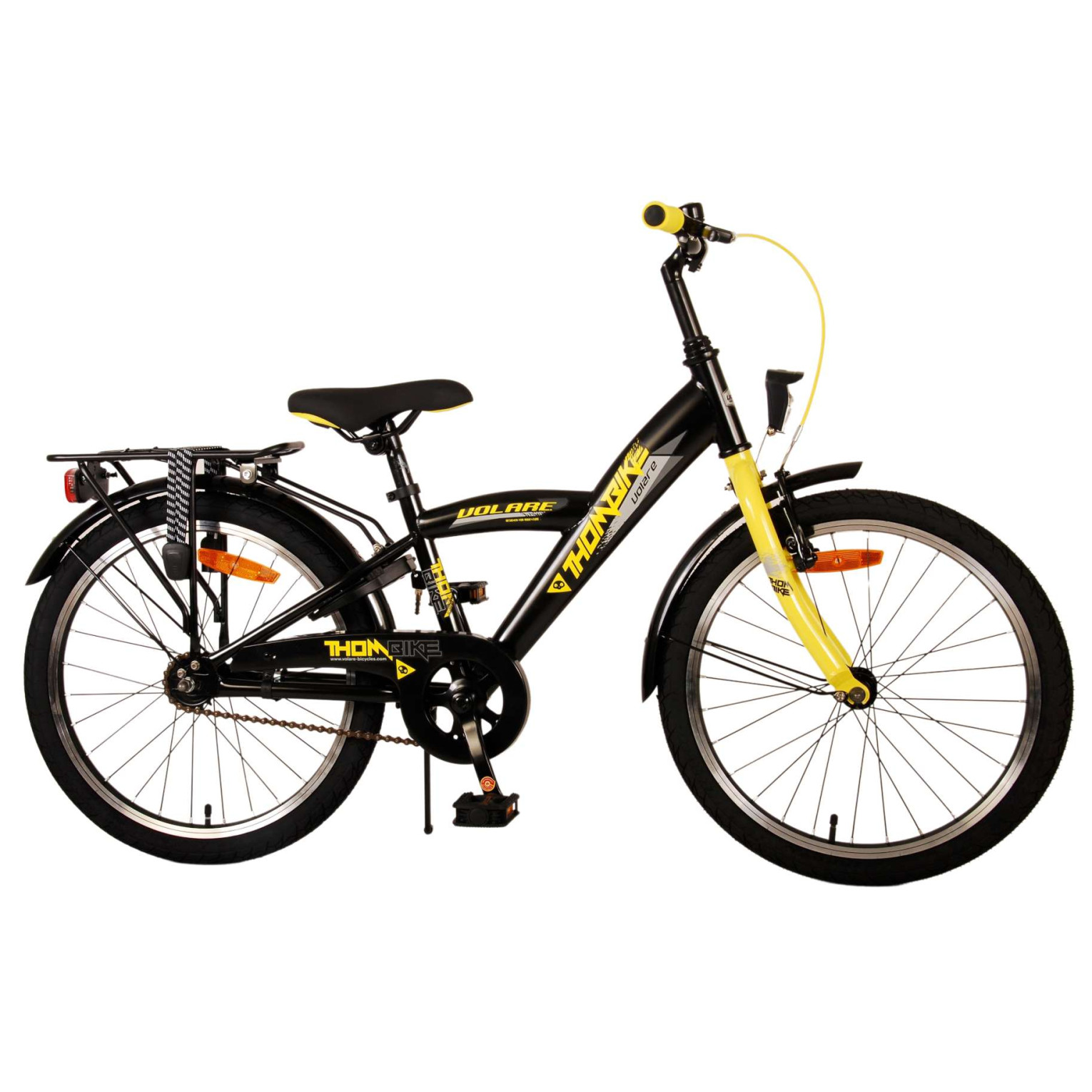 Volare Thombike Fiets - 20 inch - Zwart Geel