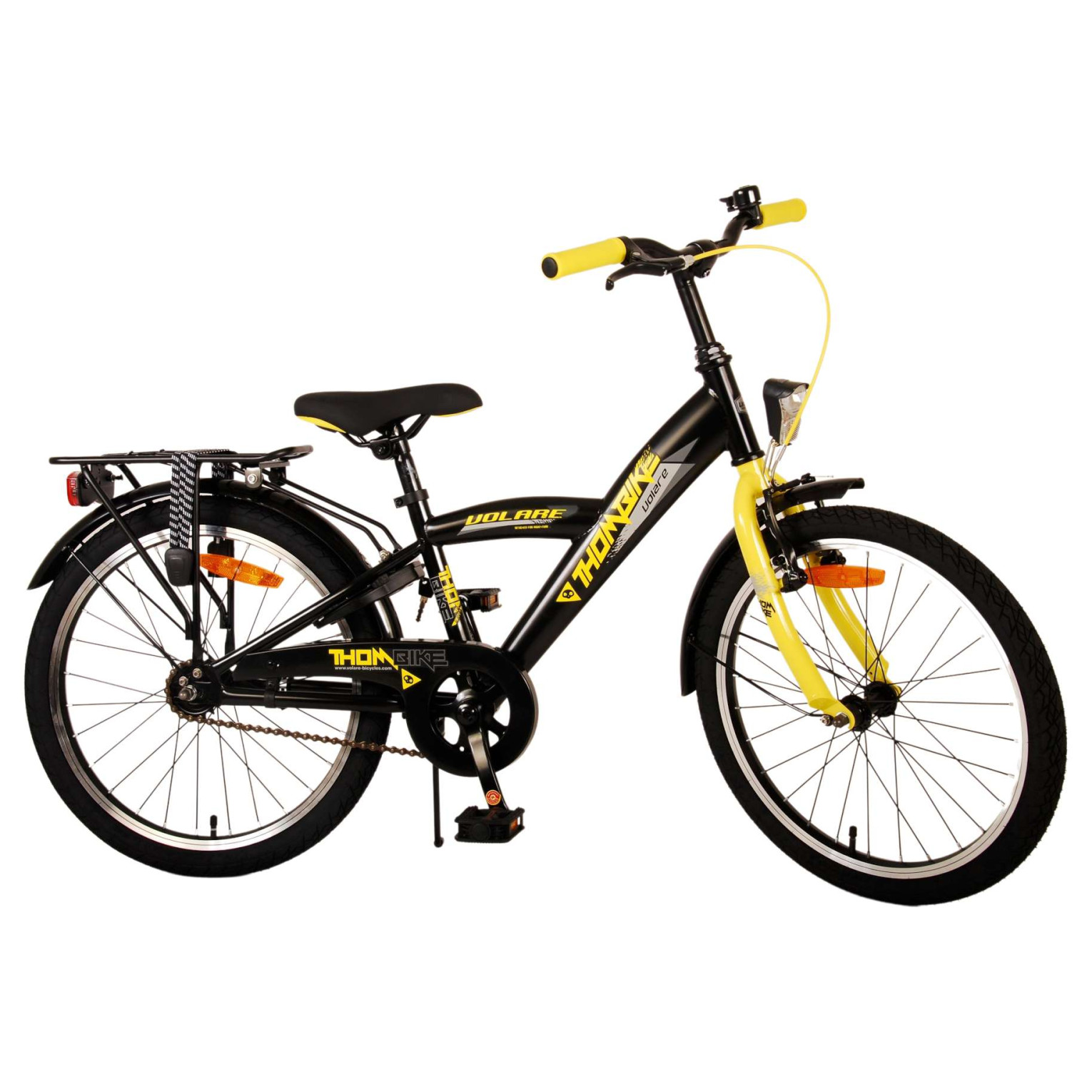 Volare Thombike Fiets - 20 inch - Zwart Geel