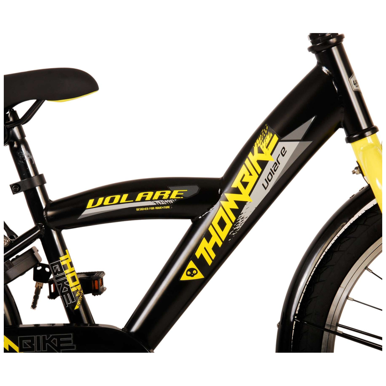 Volare Thombike Fiets - 20 inch - Zwart Geel