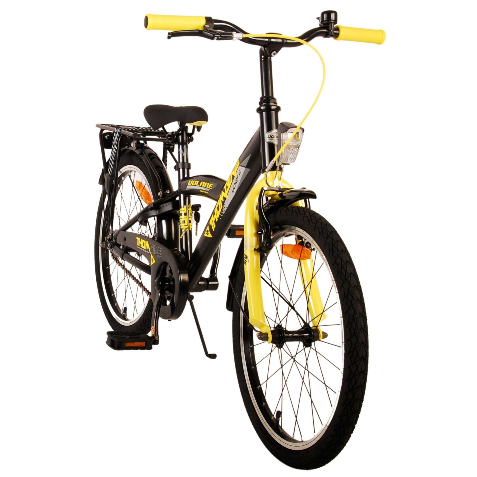 Volare Thombike Fiets - 20 inch - Zwart Geel