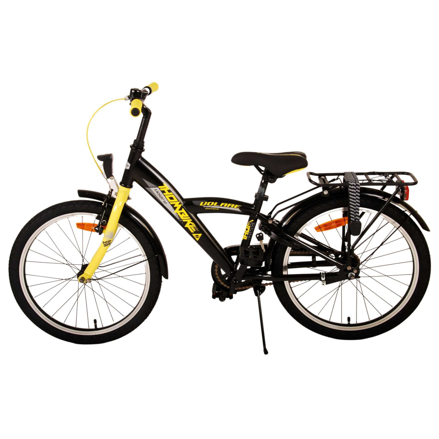 Volare Thombike Fiets - 20 inch - Zwart Geel