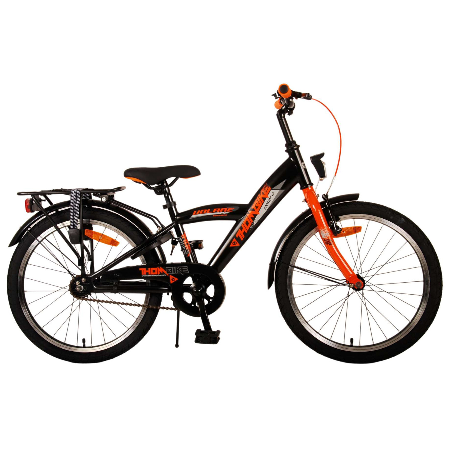 Volare Thombike Fiets - 20 inch - Zwart Oranje