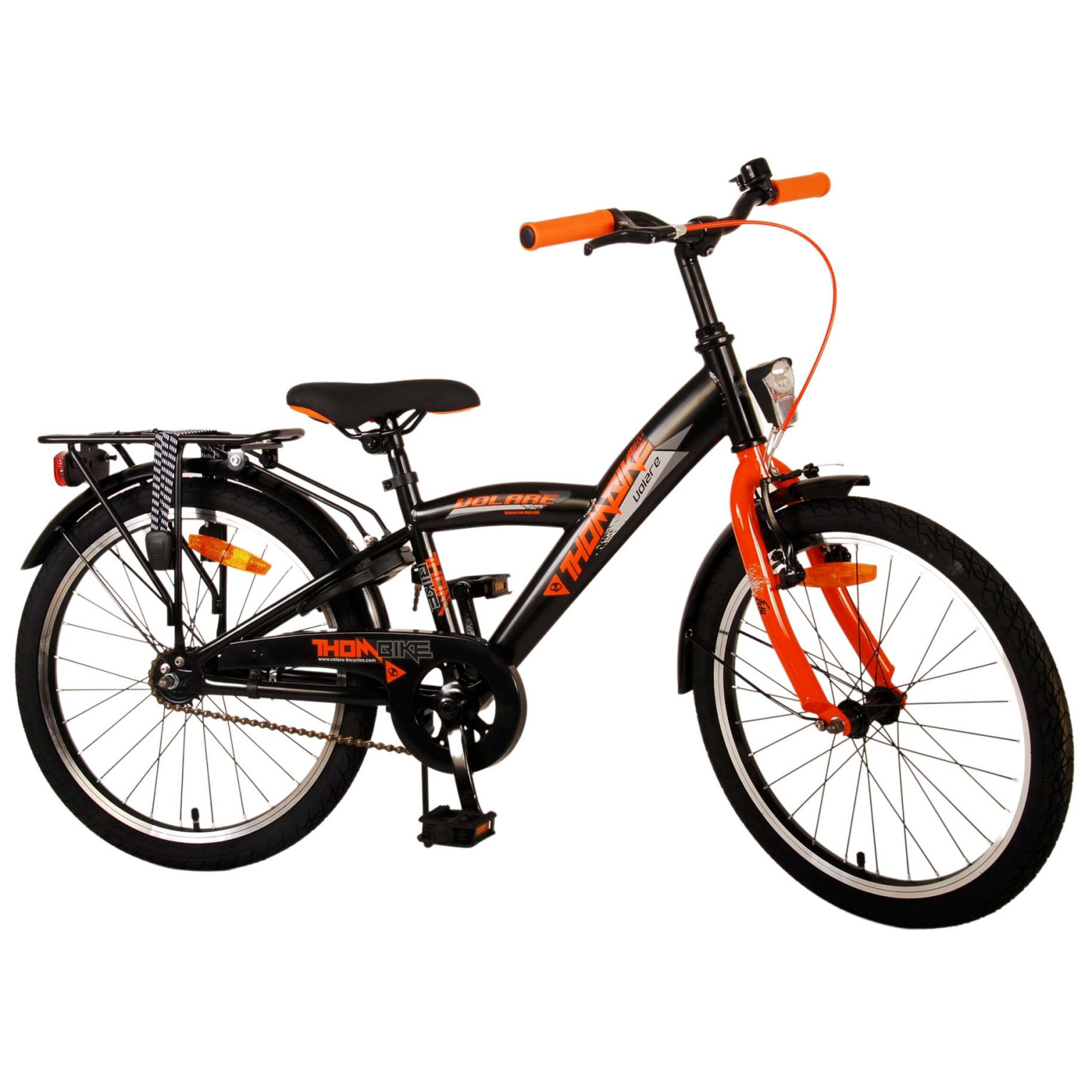 Volare Thombike Fiets - 20 inch - Zwart Oranje