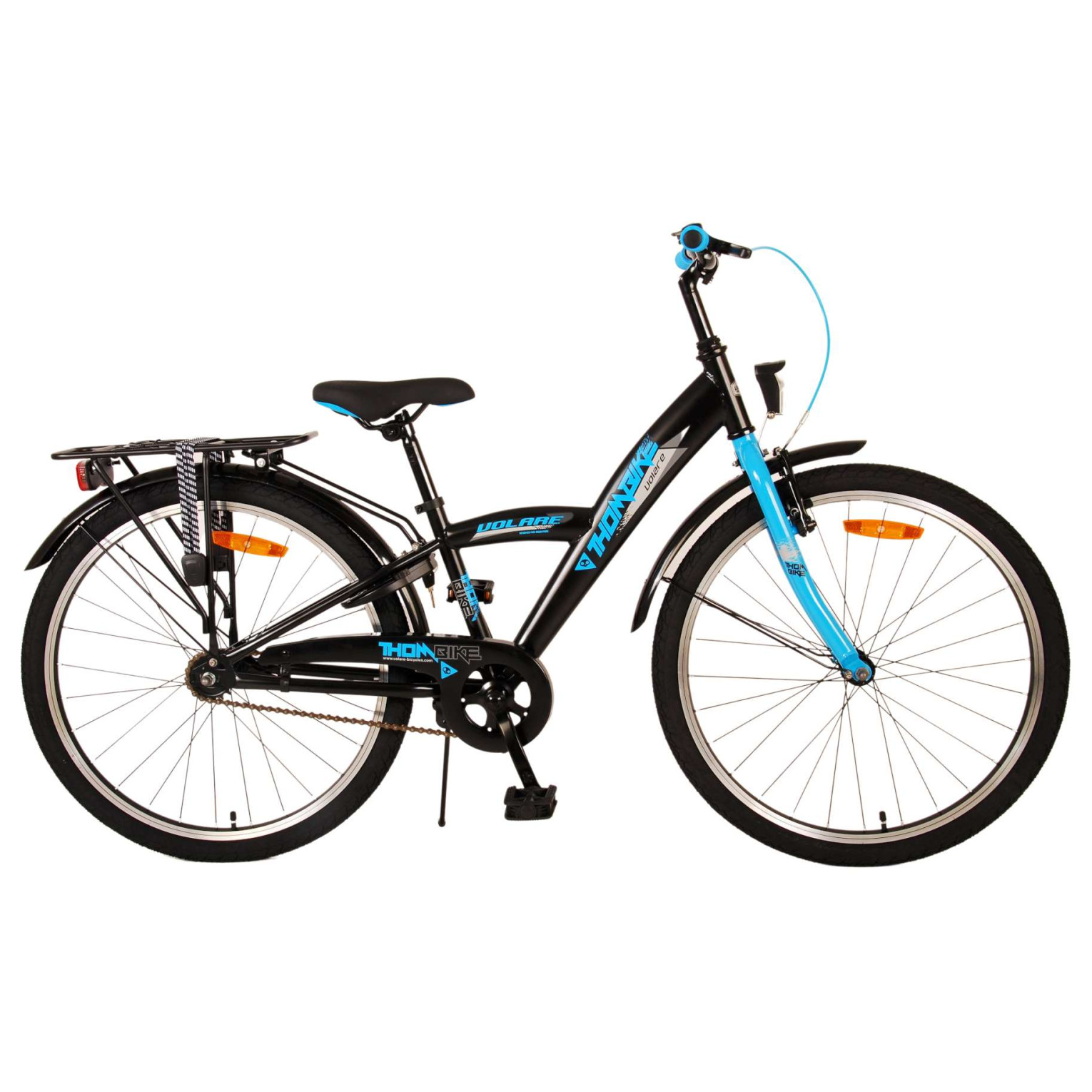 Volare Thombike Fiets - 24 inch - Zwart Blauw