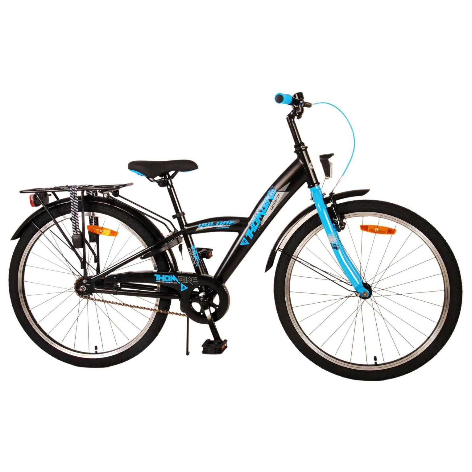 Volare Thombike Fiets - 24 inch - Zwart Blauw