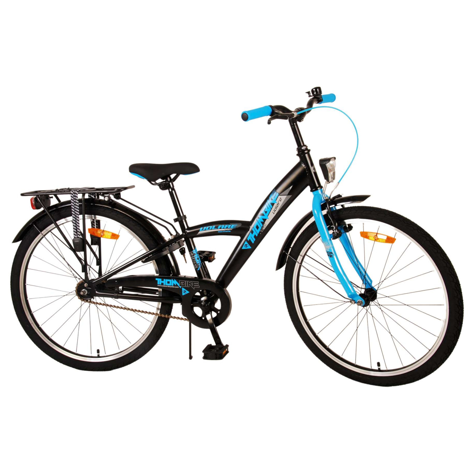 Volare Thombike Fiets - 24 inch - Zwart Blauw