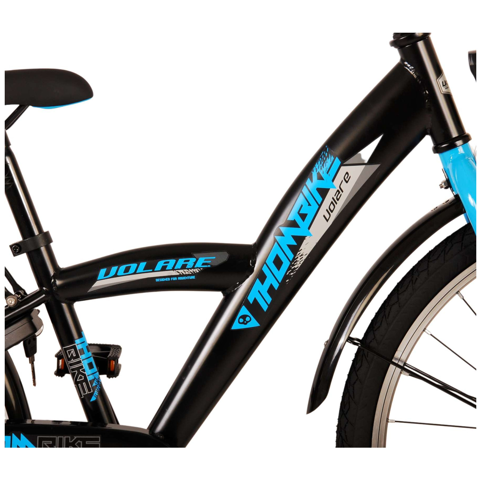 Volare Thombike Fiets - 24 inch - Zwart Blauw