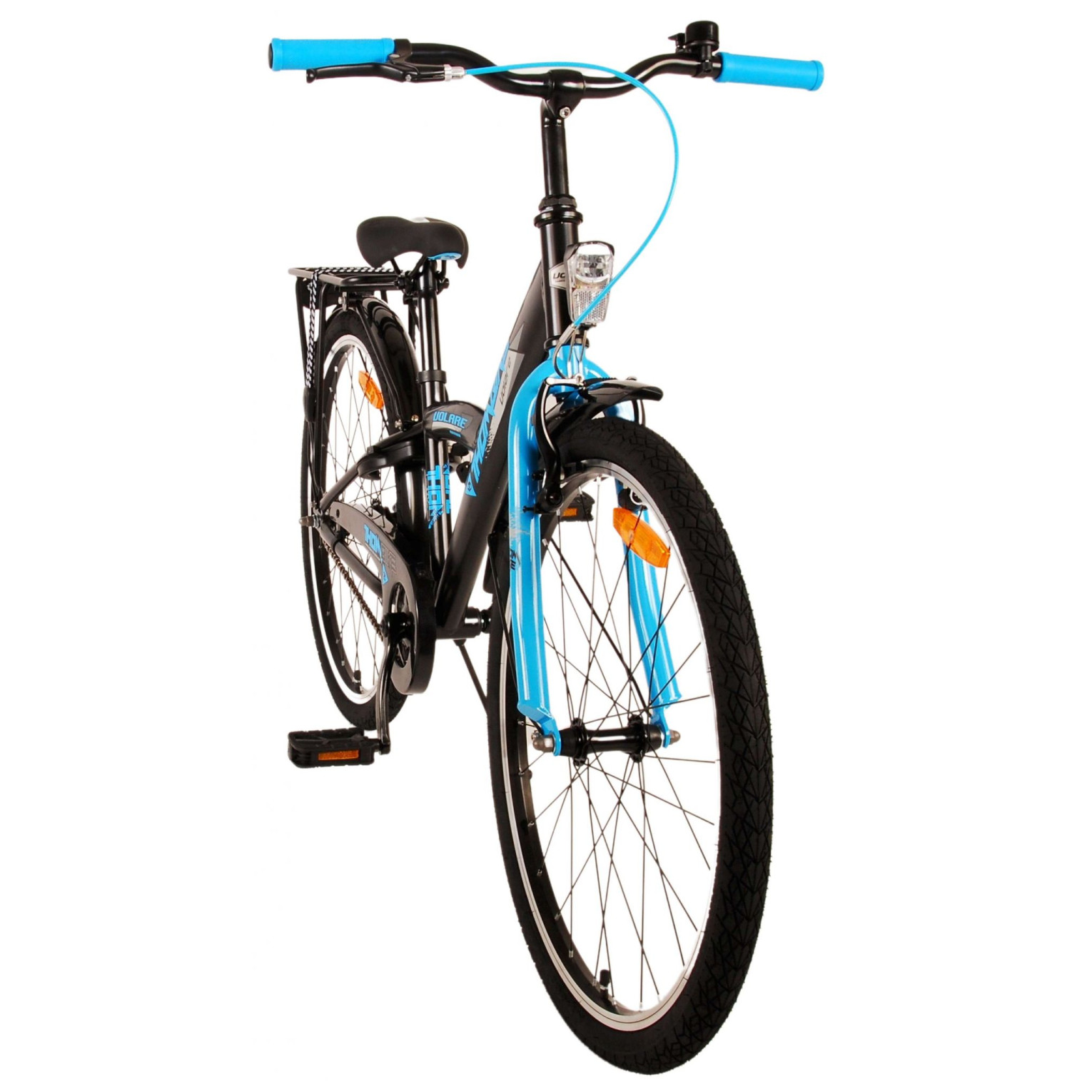 Volare Thombike Fiets - 24 inch - Zwart Blauw