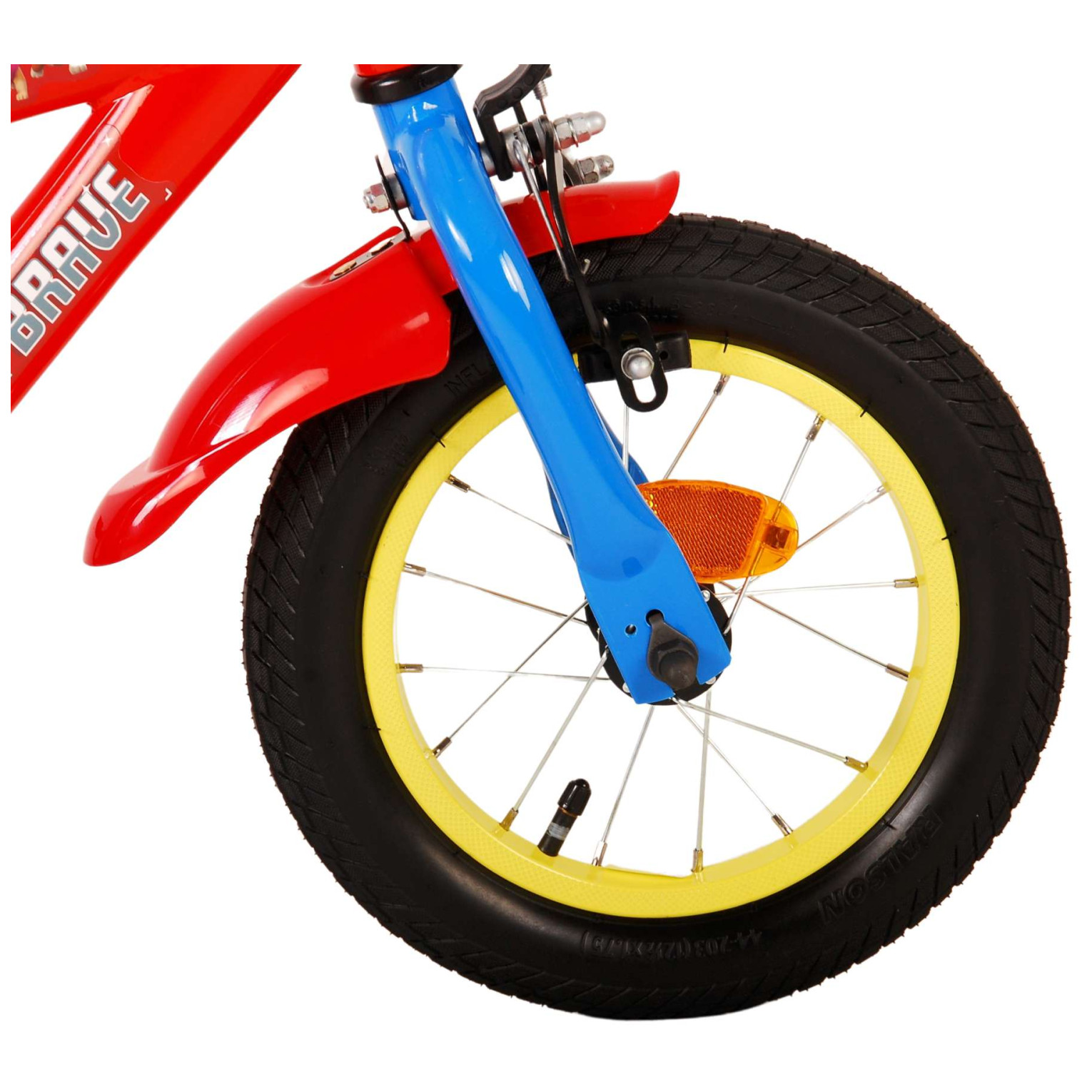 Paw Patrol Fiets - 12 inch - Rood/Blauw