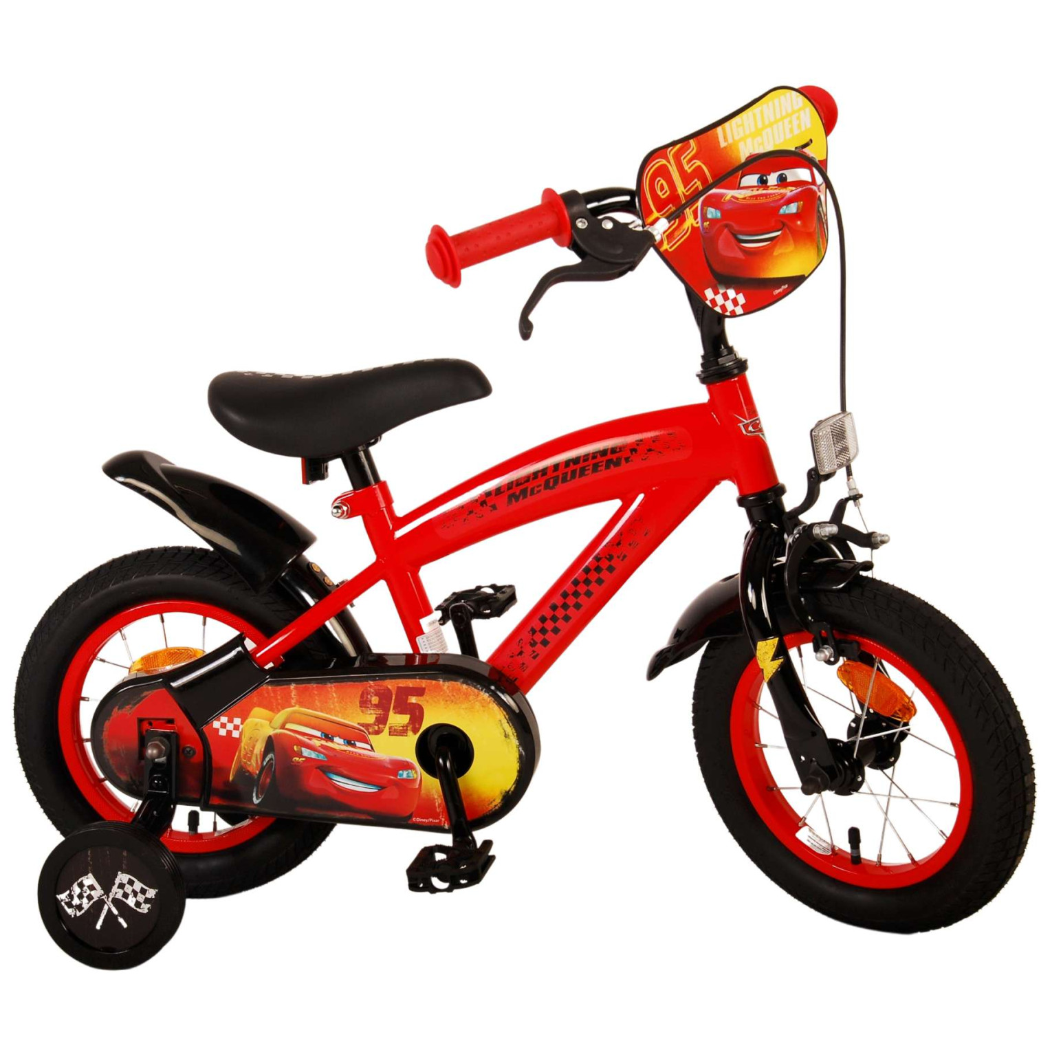 Disney Cars Fiets - 12 inch - Rood