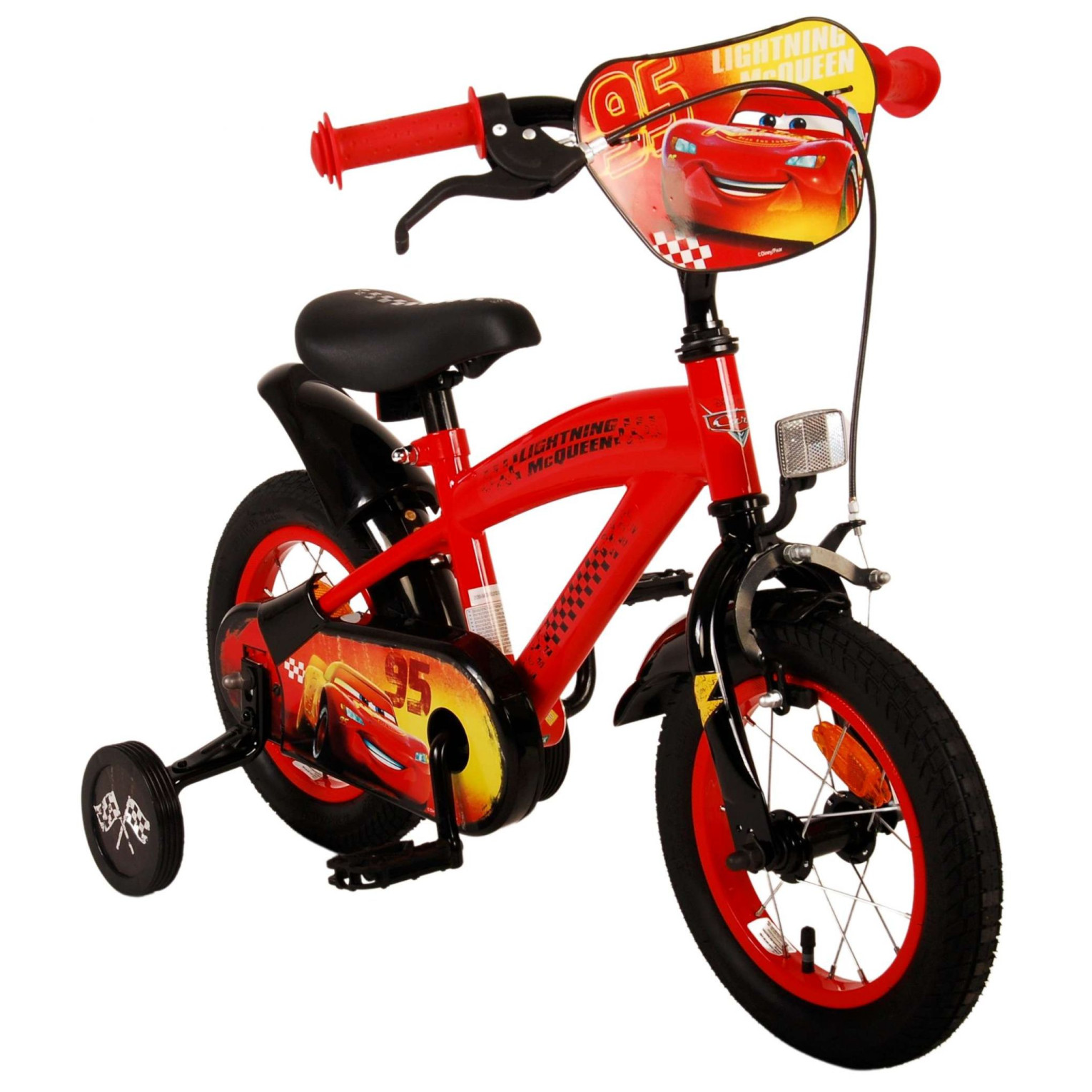 Disney Cars Fiets - 12 inch - Rood