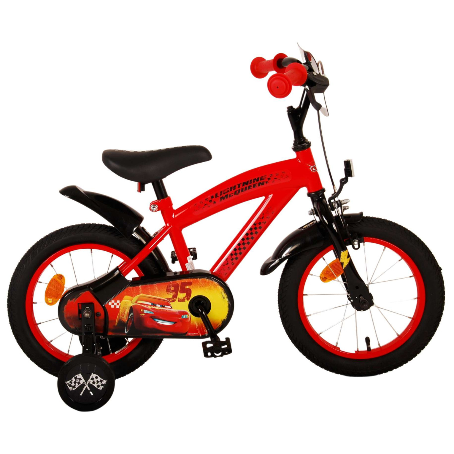 Disney Cars Fiets - 14 inch - Rood