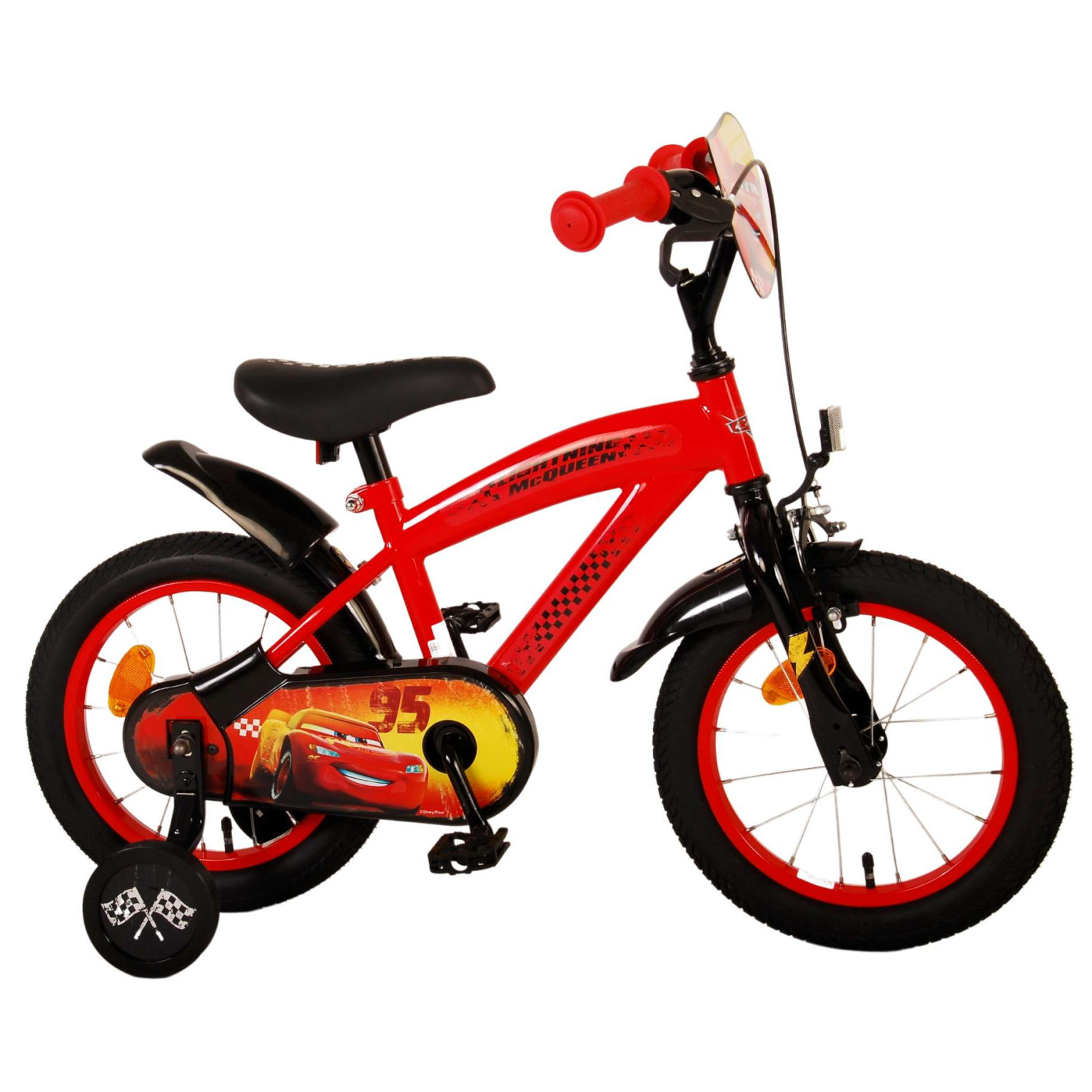 Disney Cars Fiets - 14 inch - Rood