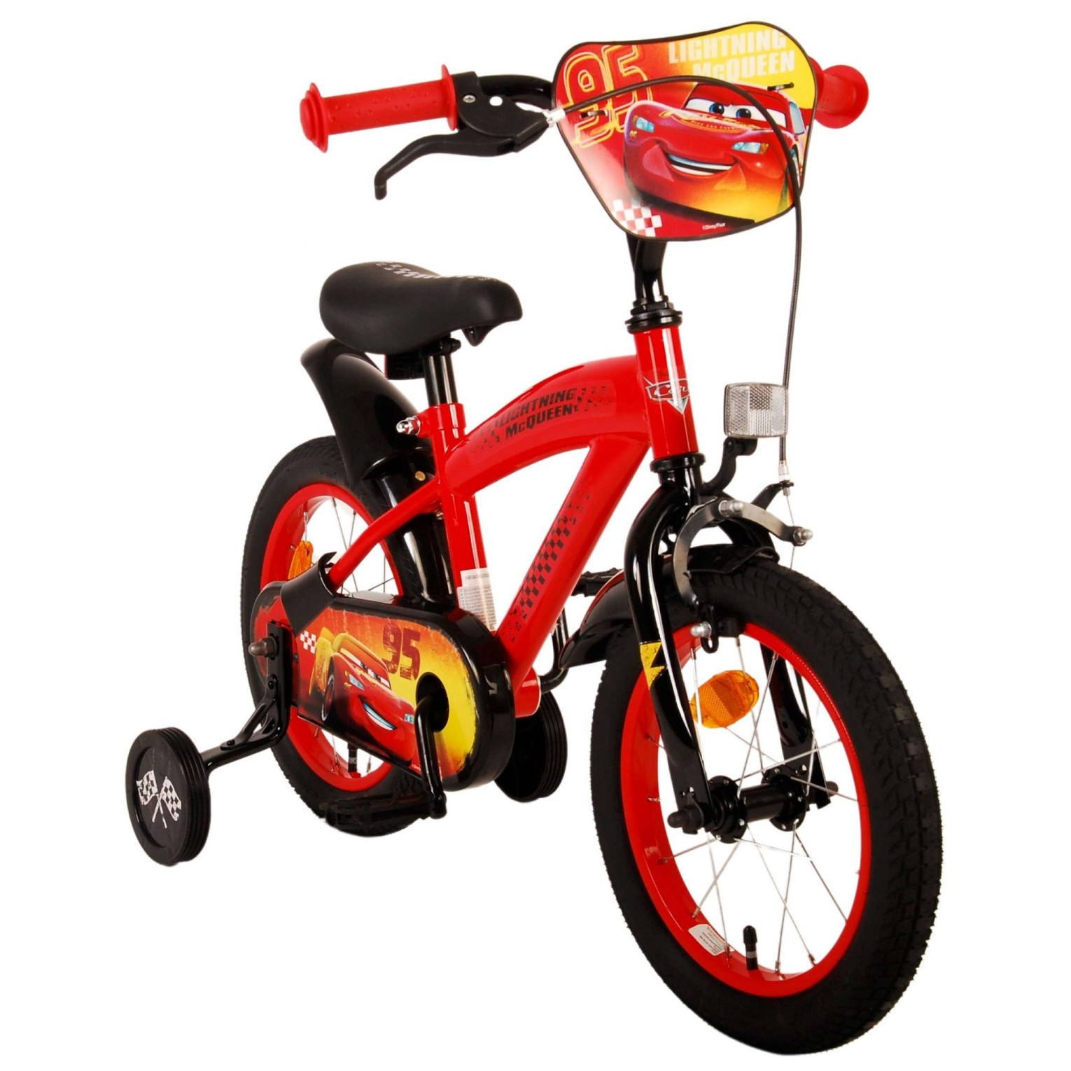 Disney Cars Fiets - 14 inch - Rood