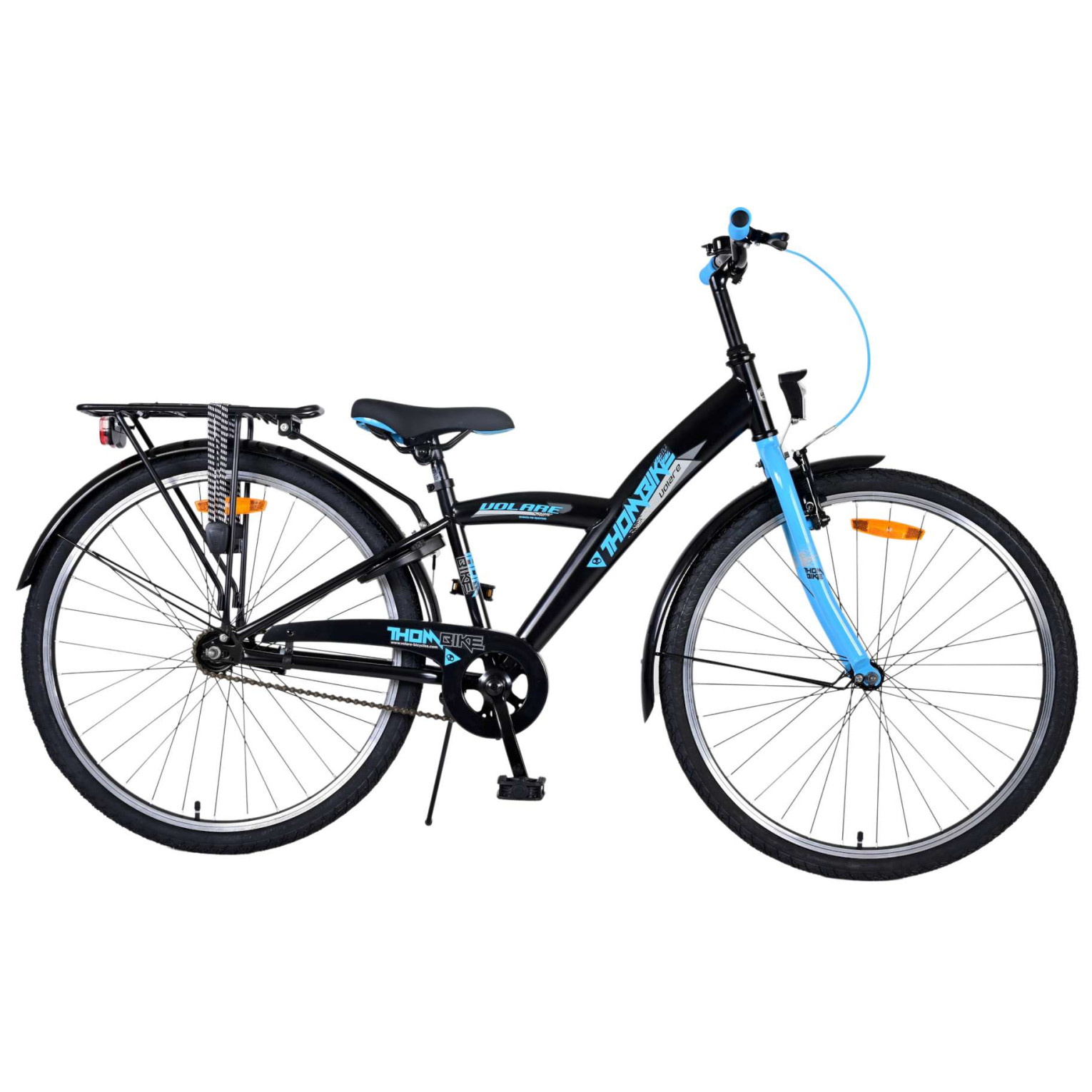 Volare Thombike Fiets - 26 inch - Zwart Blauw