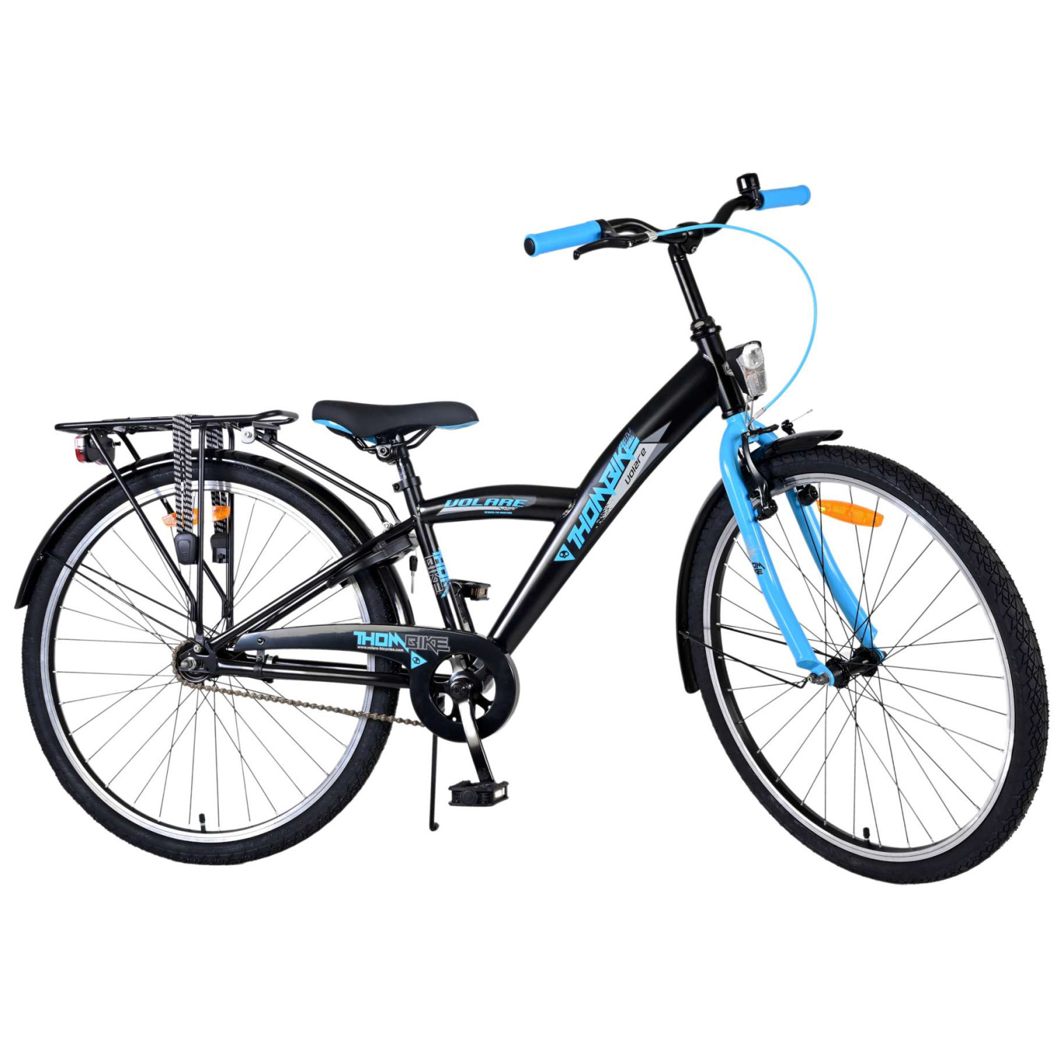 Volare Thombike Fiets - 26 inch - Zwart Blauw