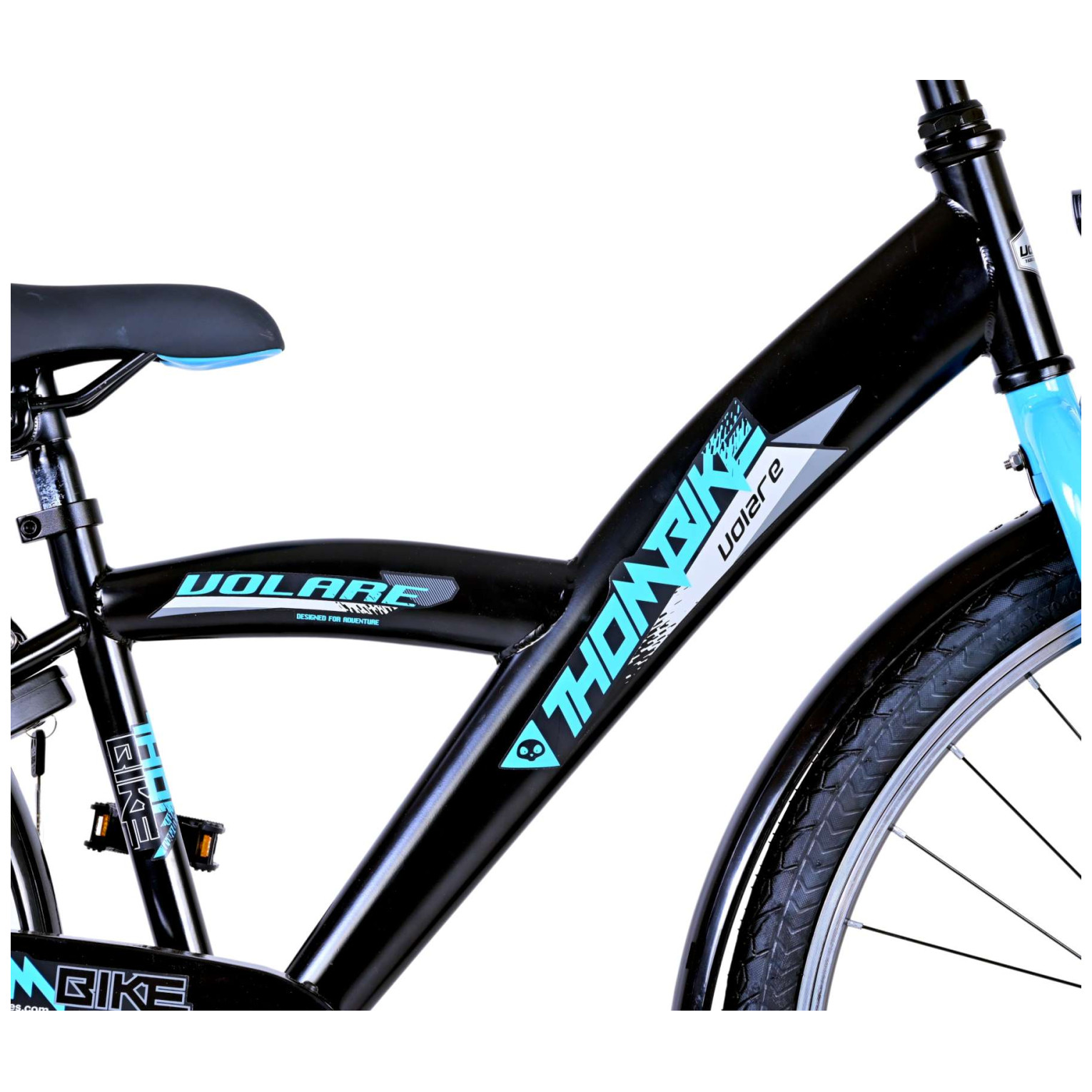 Volare Thombike Fiets - 26 inch - Zwart Blauw