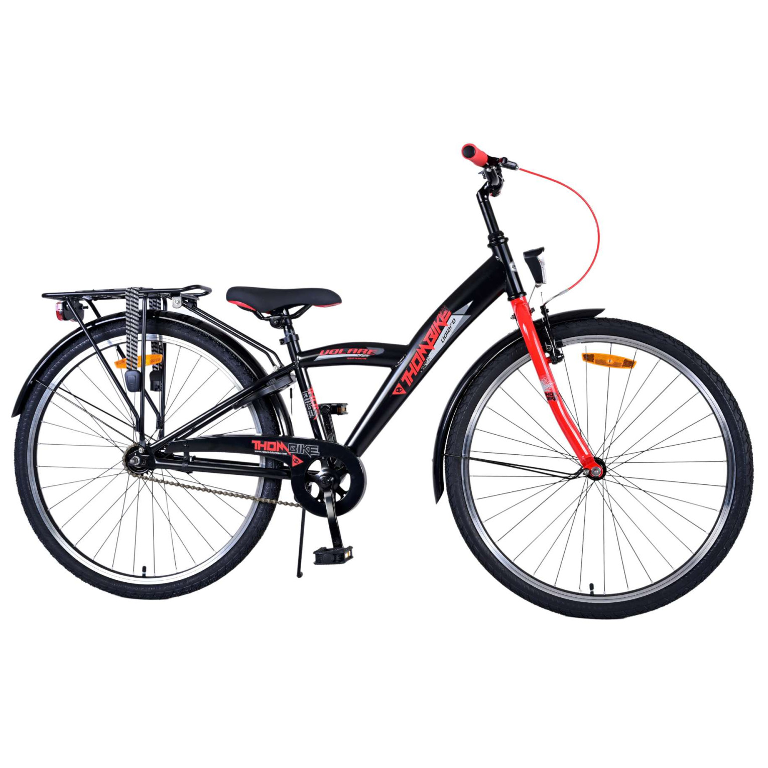 Vélo Volare Thombike - 26 pouces - Noir Rouge