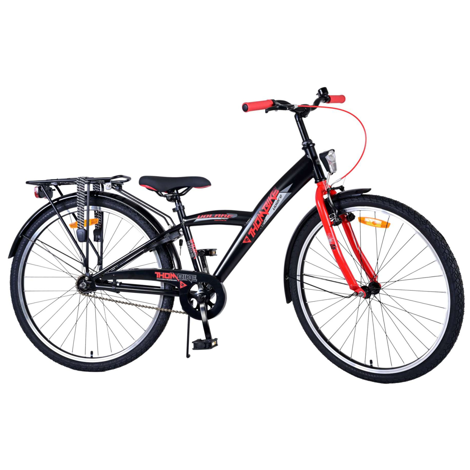 Vélo Volare Thombike - 26 pouces - Noir Rouge