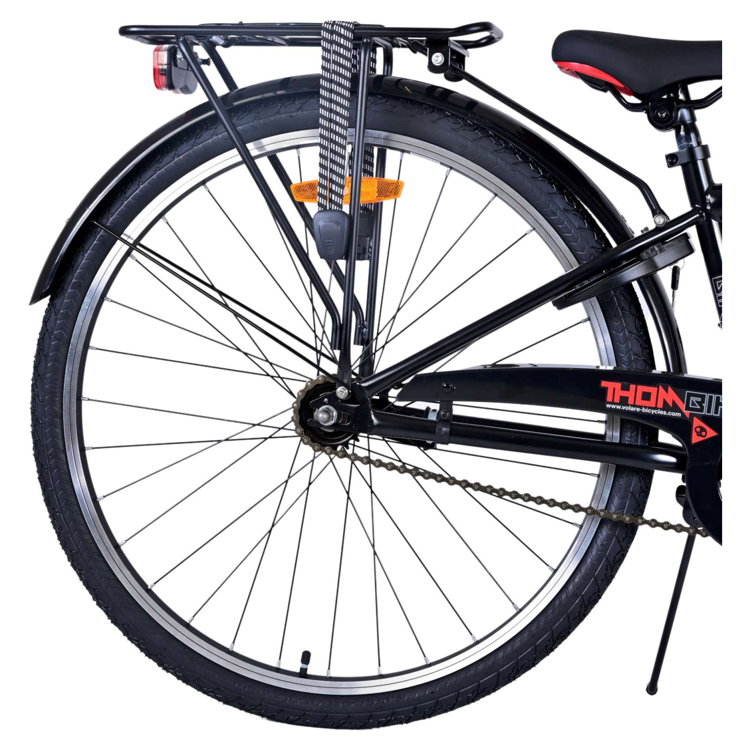 Volare Thombike Fiets - 26 inch - Zwart Rood