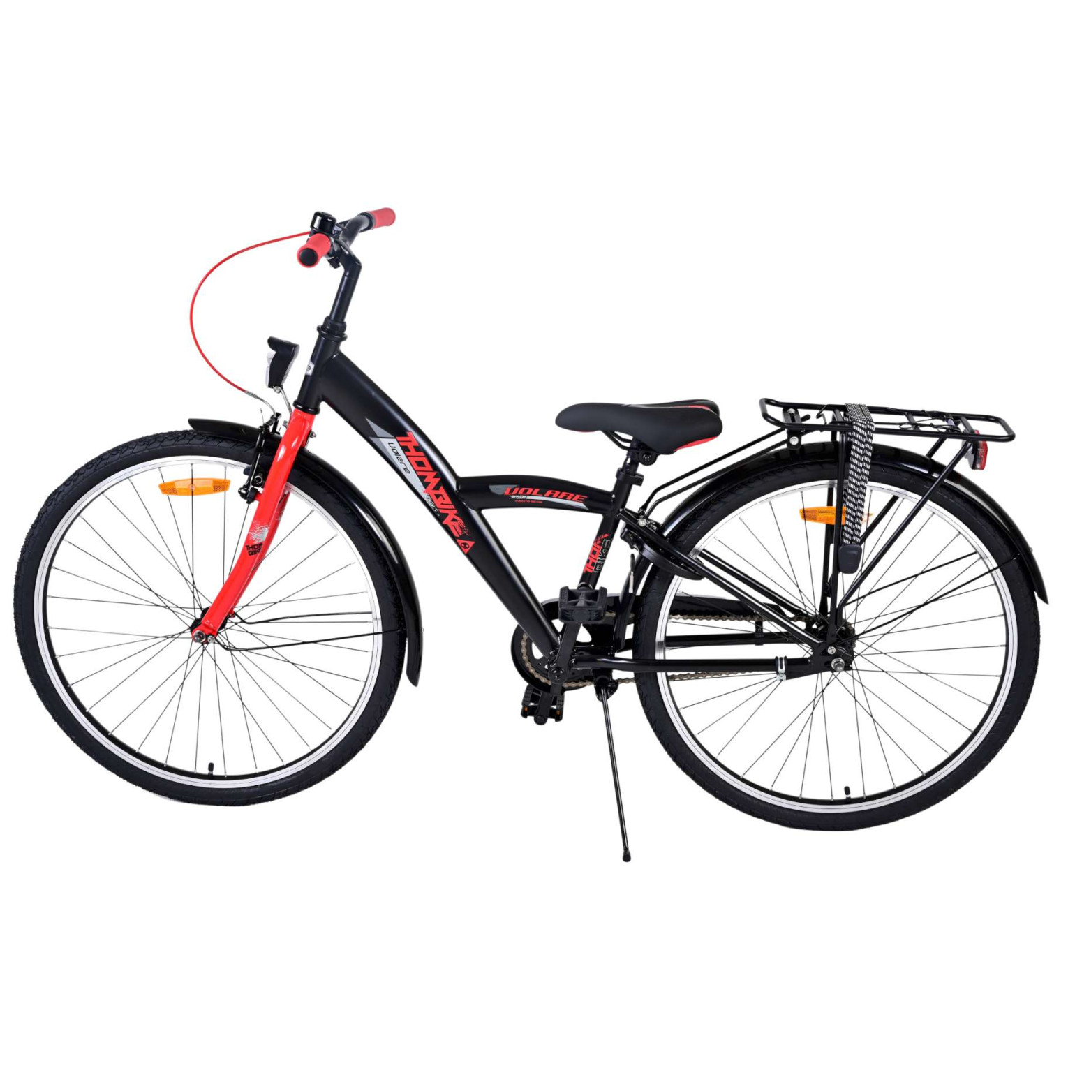 Vélo Volare Thombike - 26 pouces - Noir Rouge