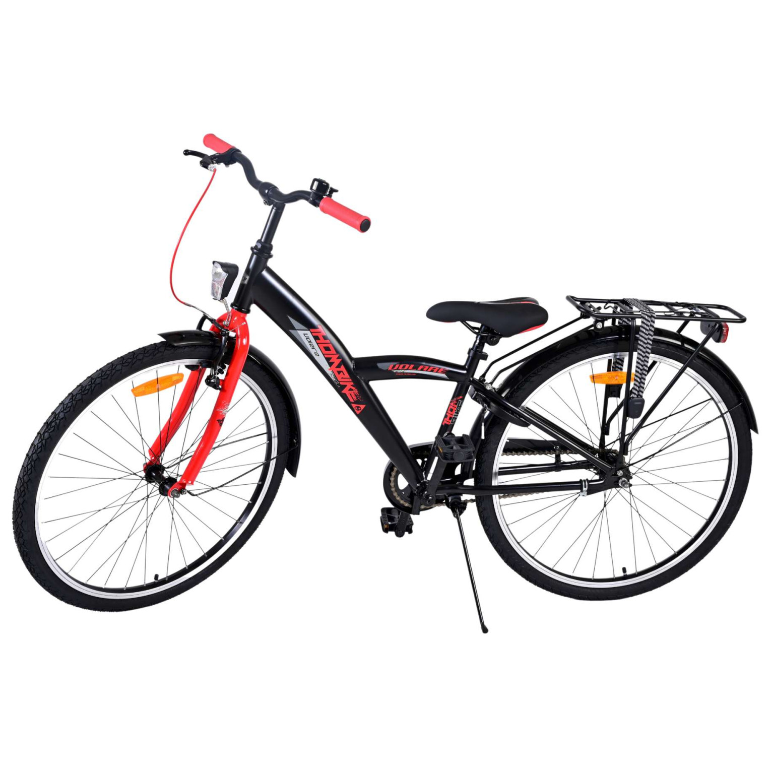 Vélo Volare Thombike - 26 pouces - Noir Rouge