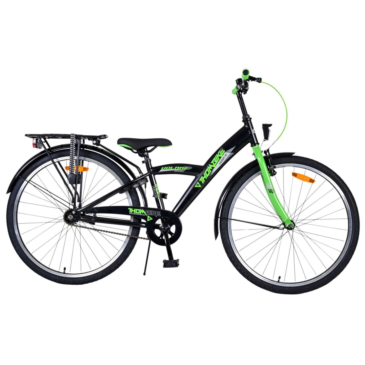 Volare Thombike Fiets - 26 inch - Zwart Groen