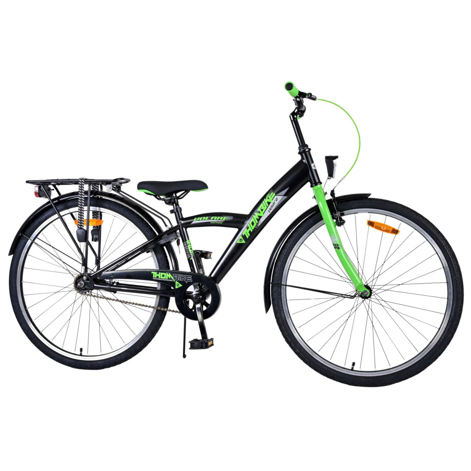 Volare Thombike Fiets - 26 inch - Zwart Groen