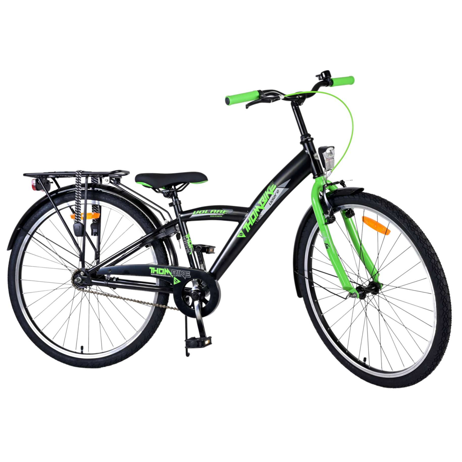 Volare Thombike Fiets - 26 inch - Zwart Groen