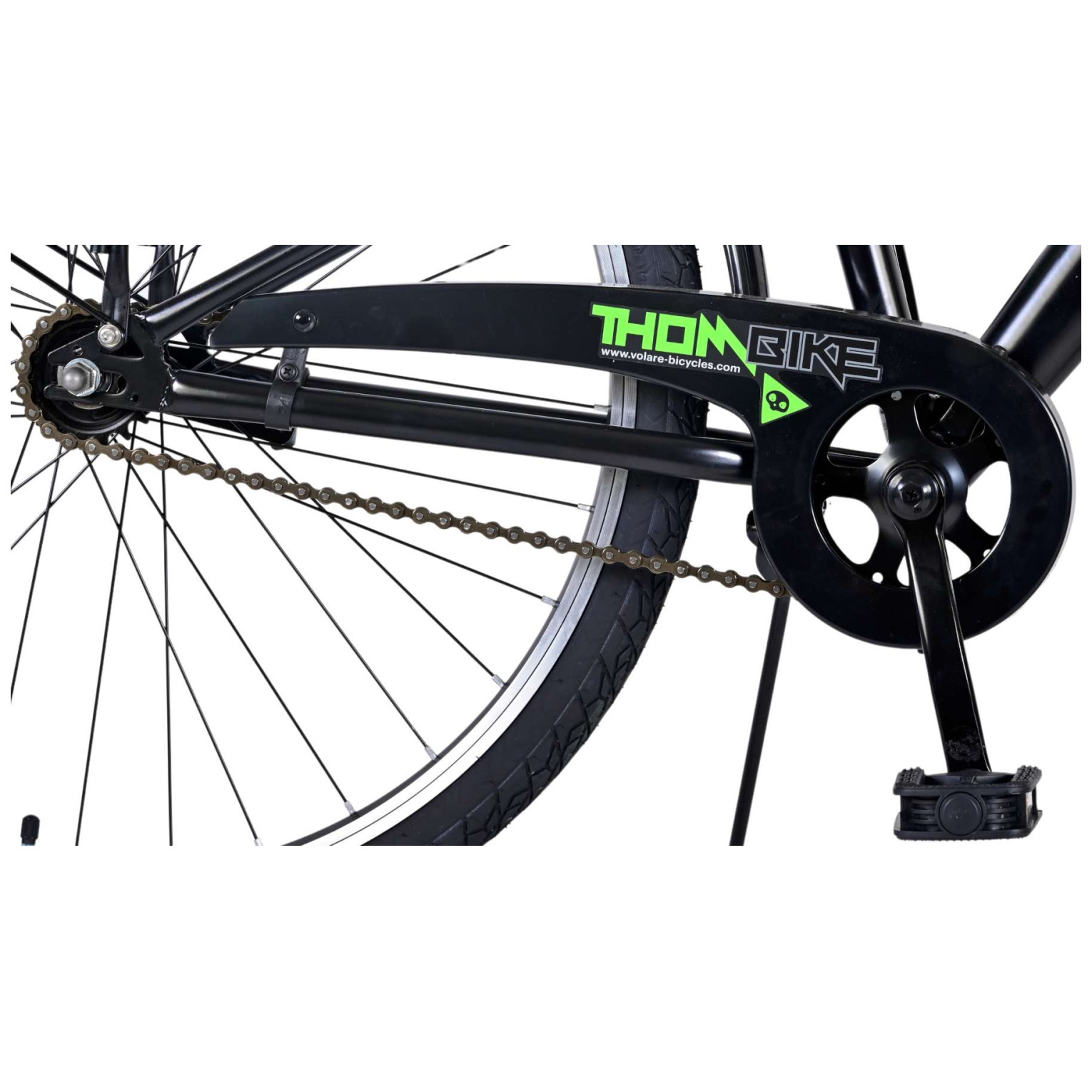 Volare Thombike Fiets - 26 inch - Zwart Groen